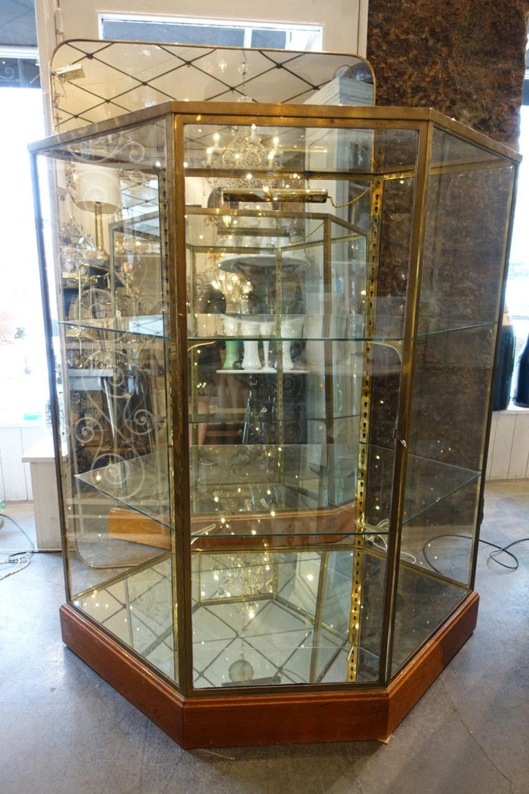 Stunning French 6 Sided Showcase / Display Cabinet For Sale 7