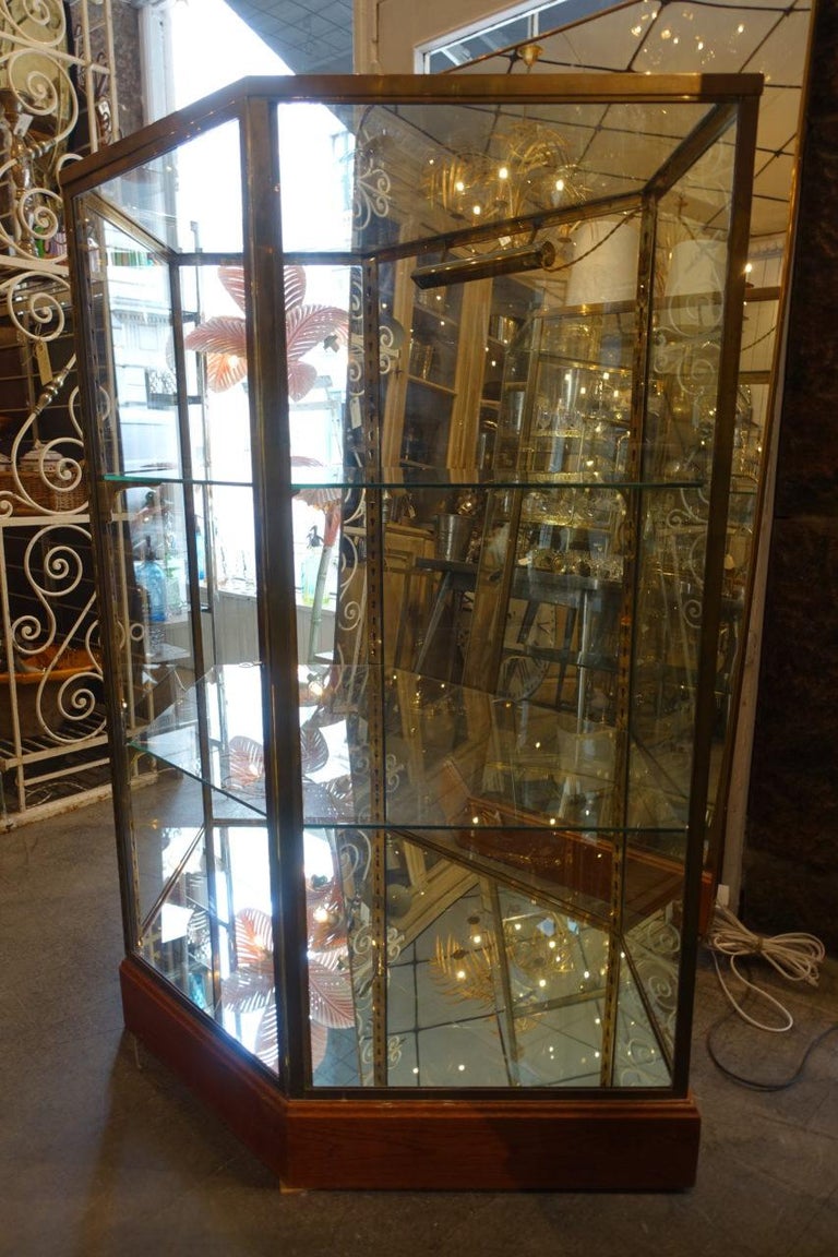 Stunning French 6 Sided Showcase / Display Cabinet In Good Condition For Sale In Copenhagen K, DK