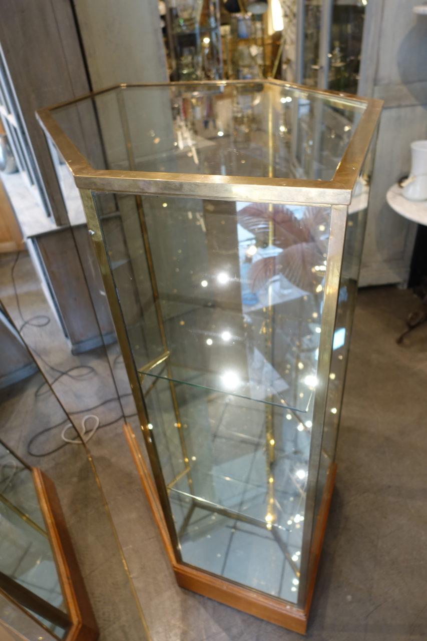 20th Century Stunning French 6 Sided Showcase / Display Cabinet