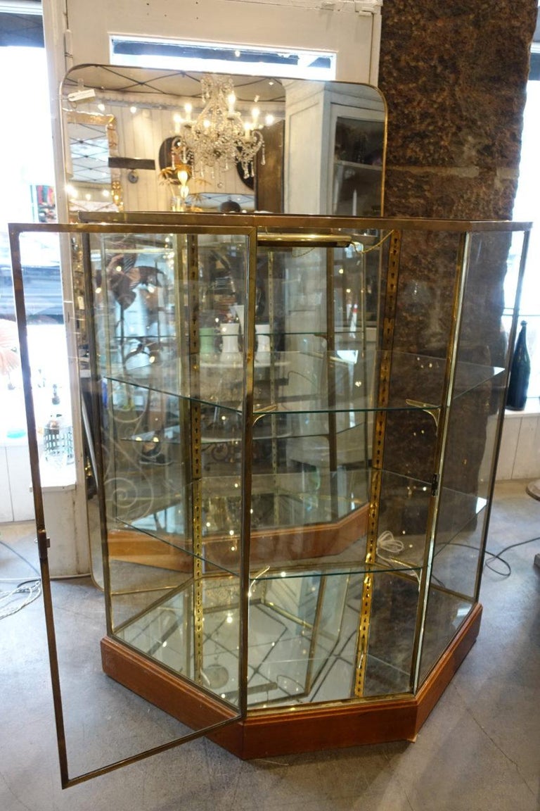 Stunning French 6 Sided Showcase / Display Cabinet For Sale 1
