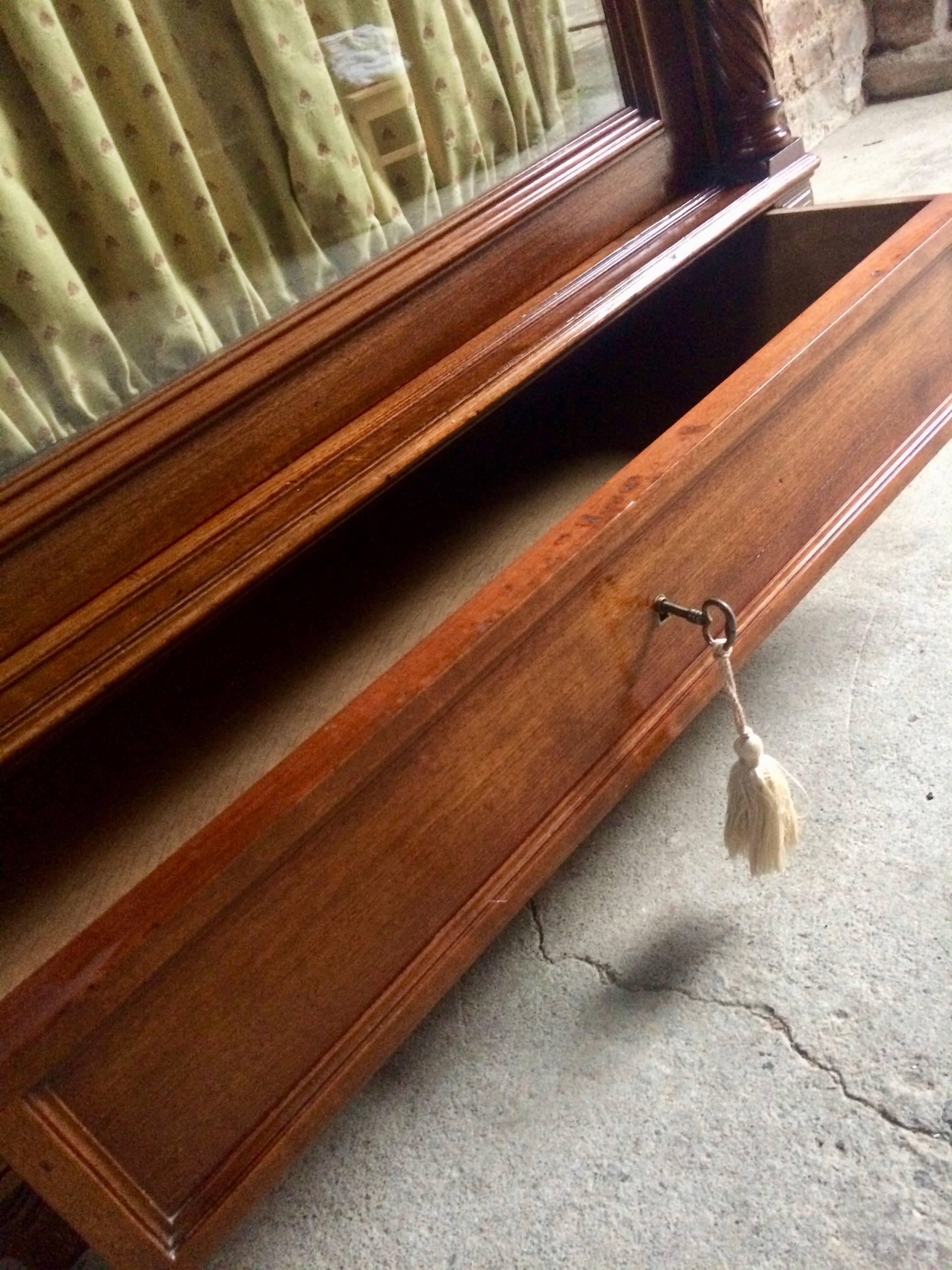 Atemberaubende Französisch Armoire Kleiderschrank Mahagoni Glasfront antik:: 19 1