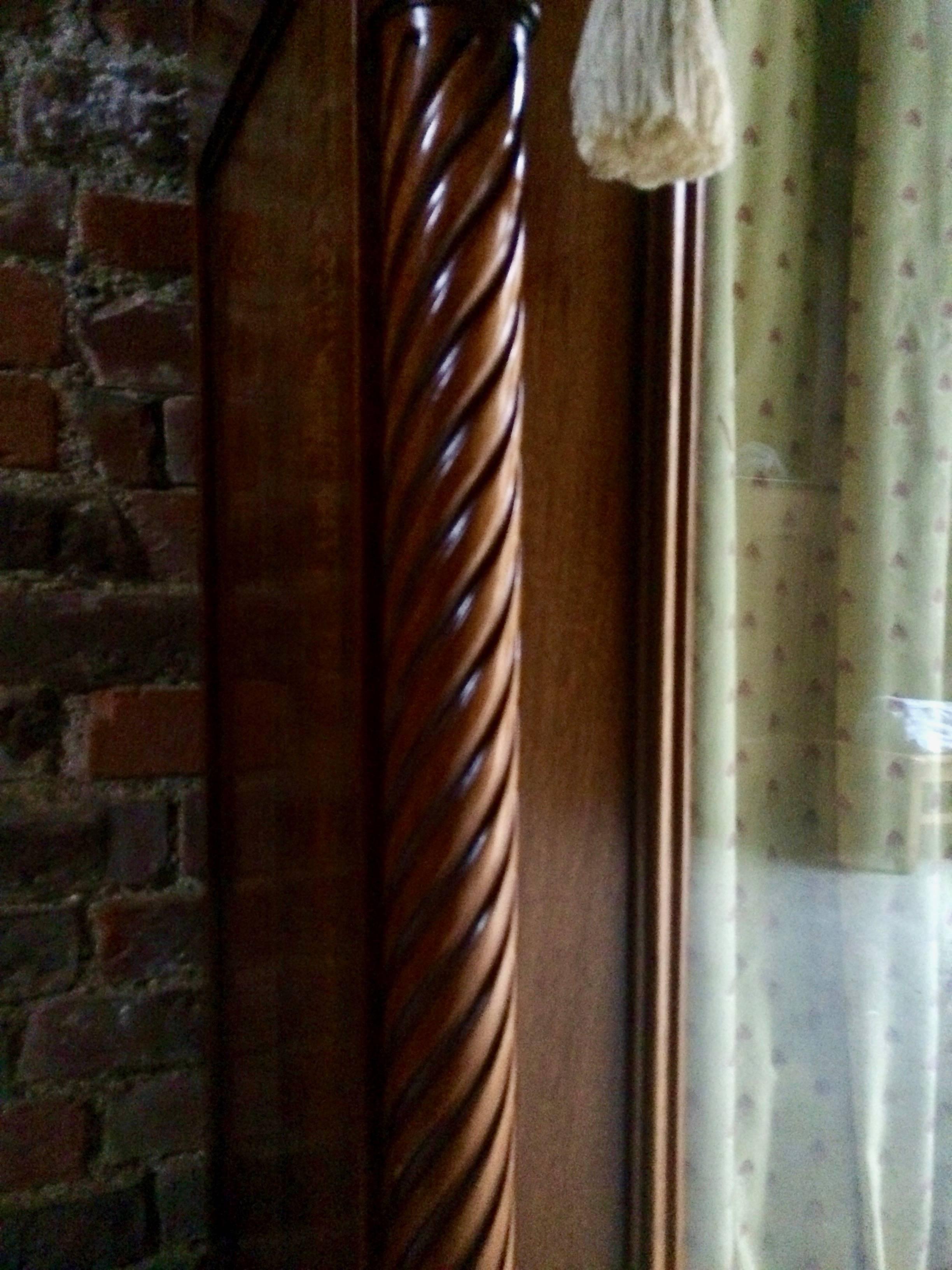 Atemberaubende Französisch Armoire Kleiderschrank Mahagoni Glasfront antik:: 19 2