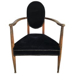 Stunning French Art Deco Arm, Lounge Chair