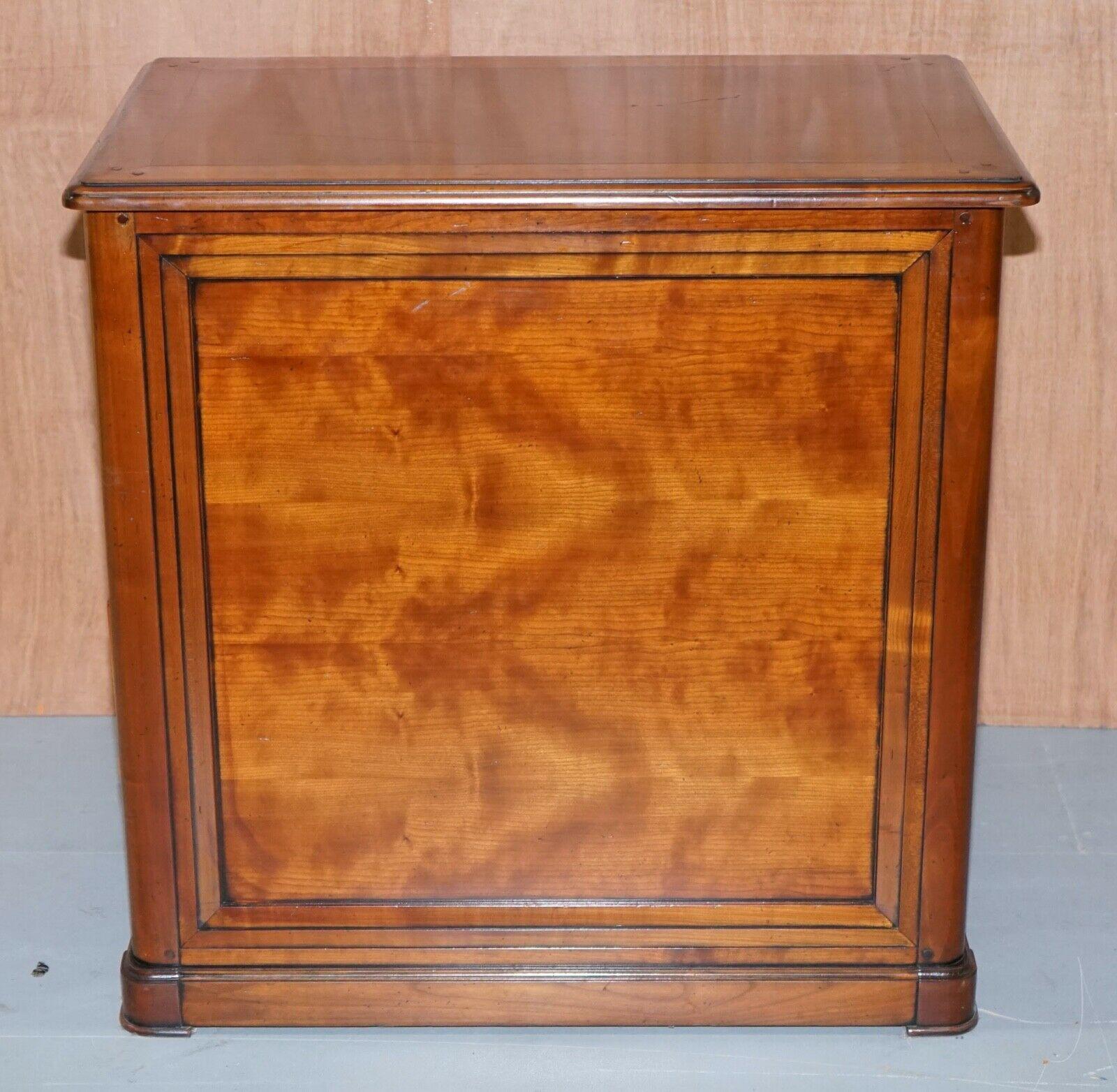 20th Century Stunning French Cherrywood Filing Office Cabinet