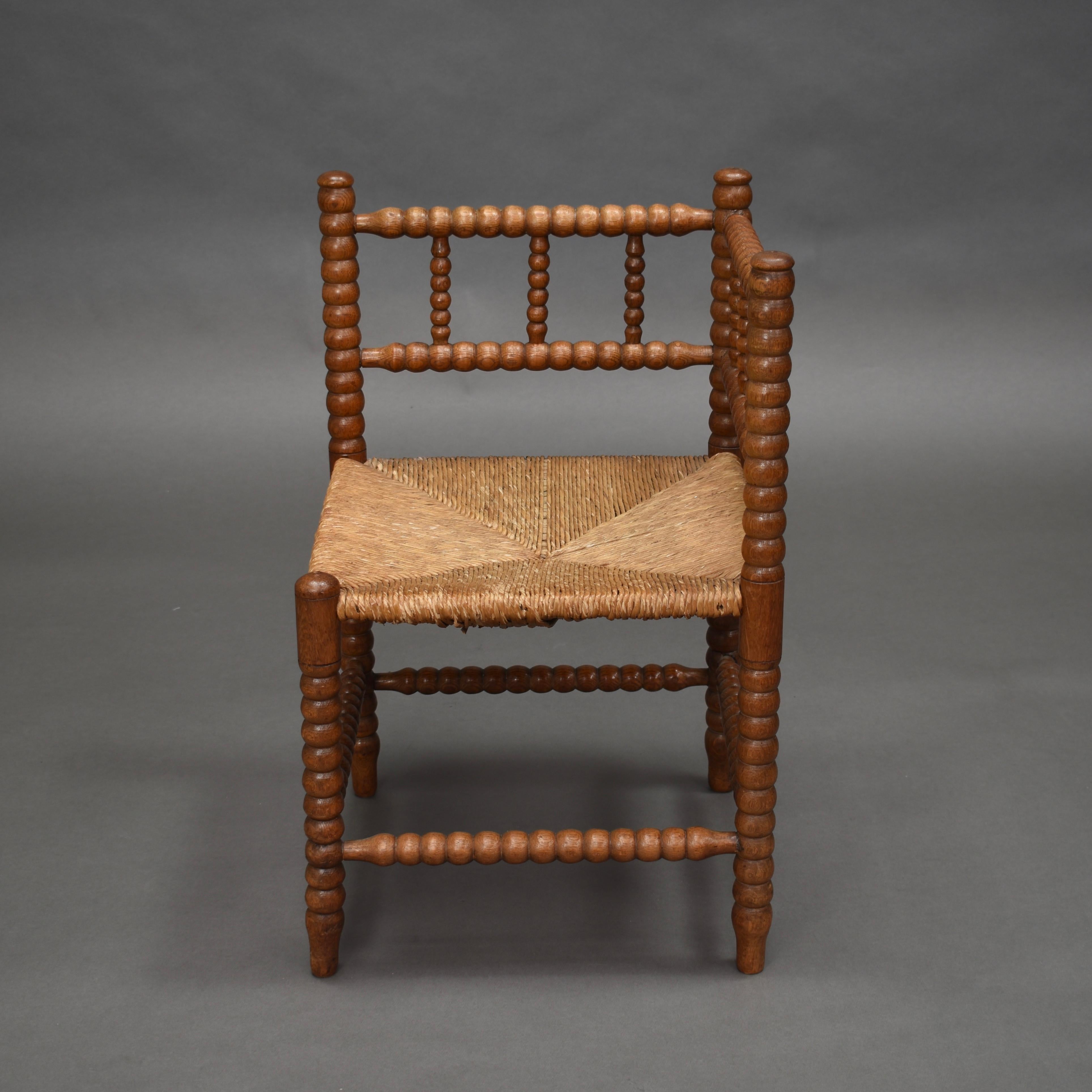 wood corner chair