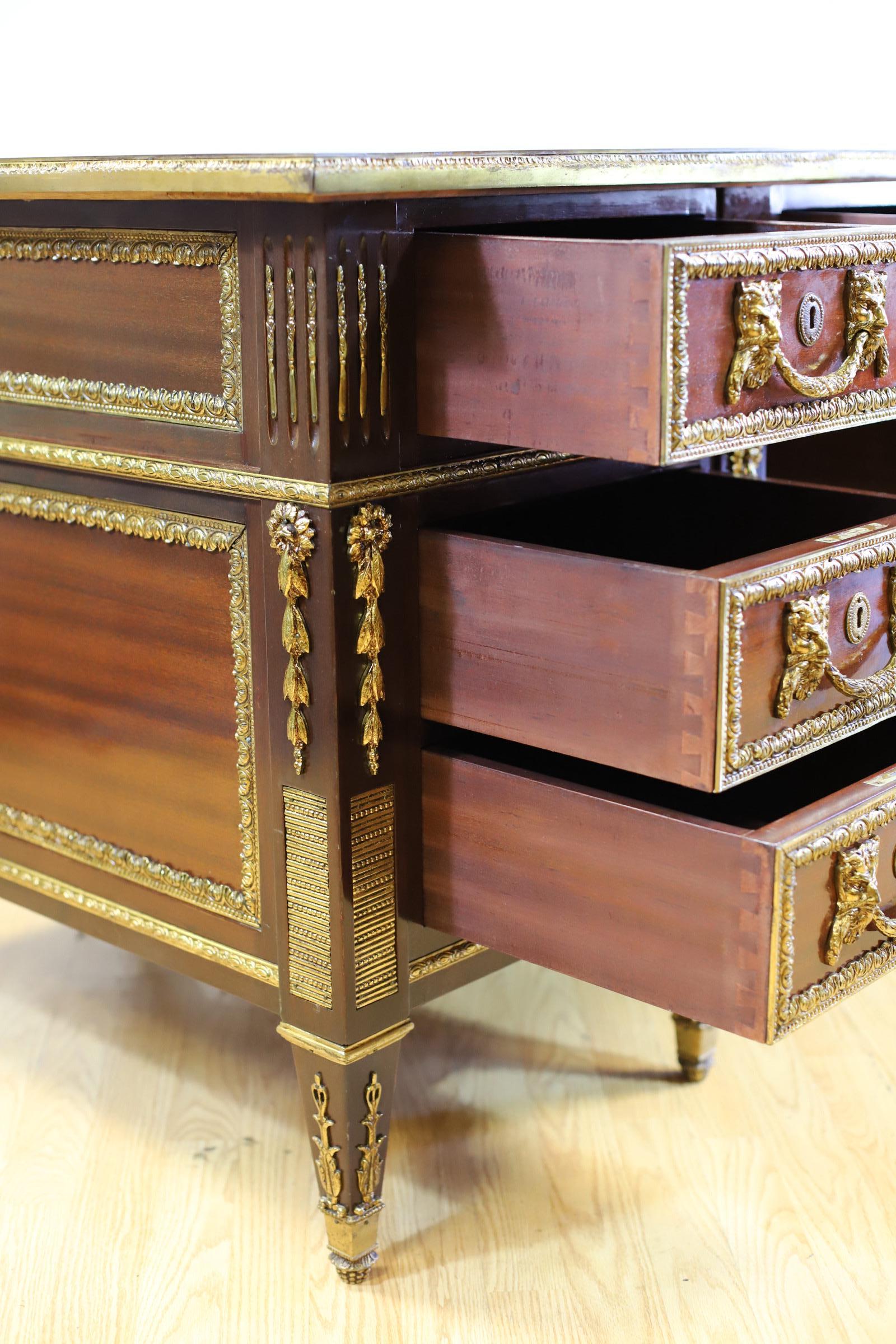 Stunning French Empire Style Walnut Writing Desk For Sale 3