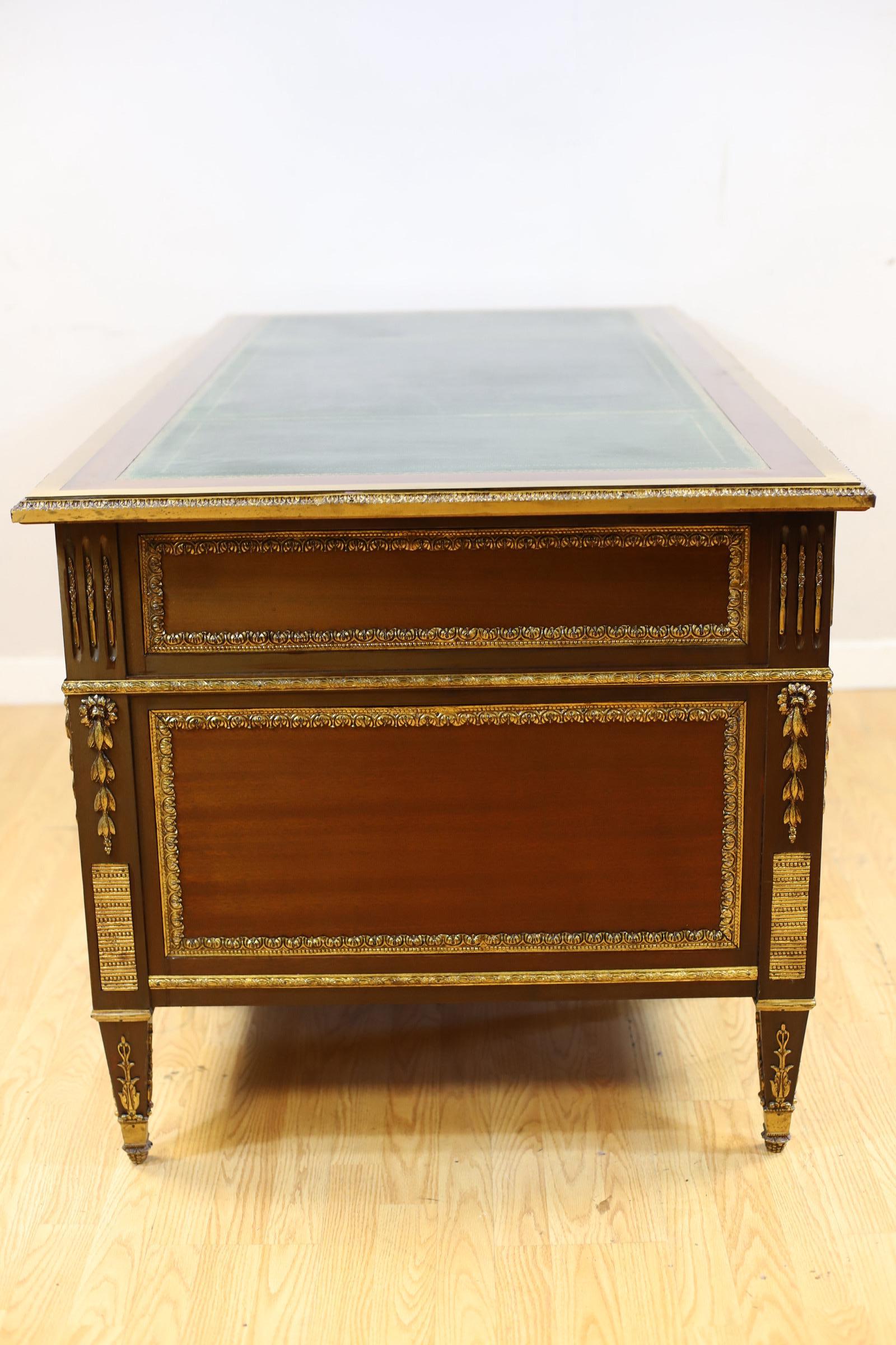Stunning French Empire Style Walnut Writing Desk For Sale 4