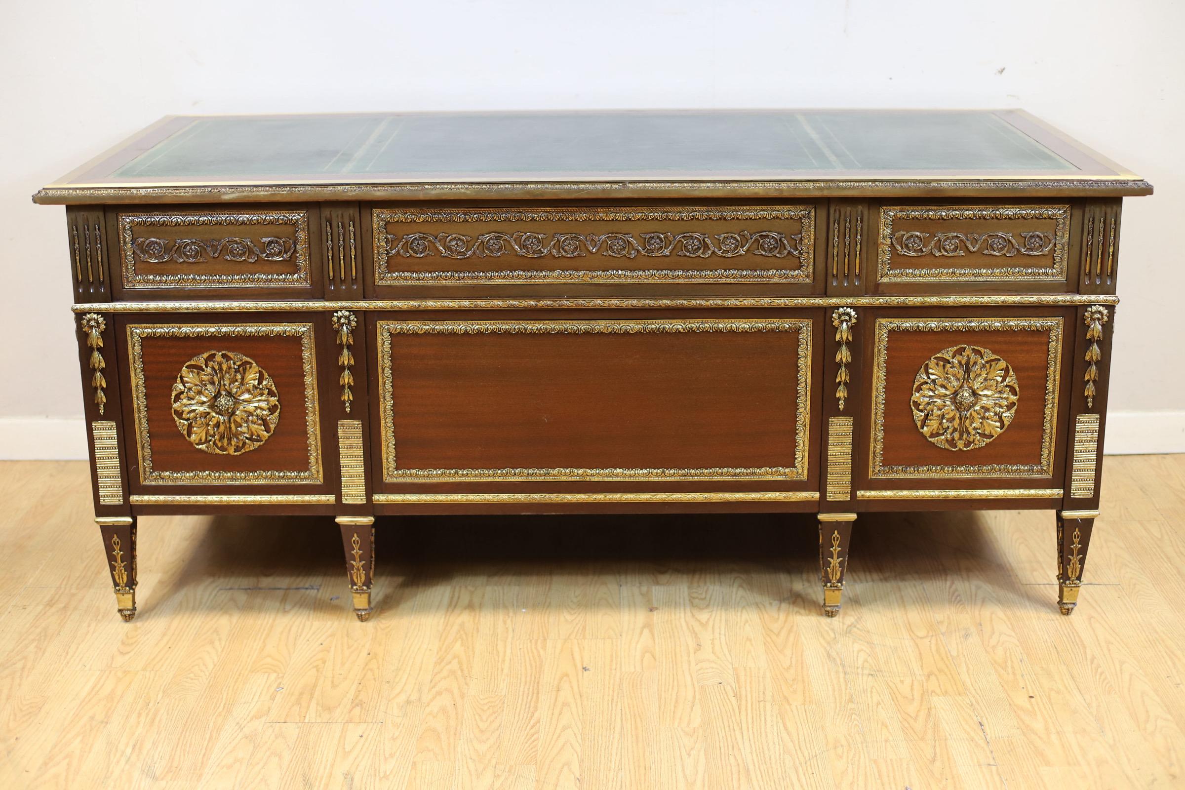 Stunning French Empire Style Walnut Writing Desk For Sale 5
