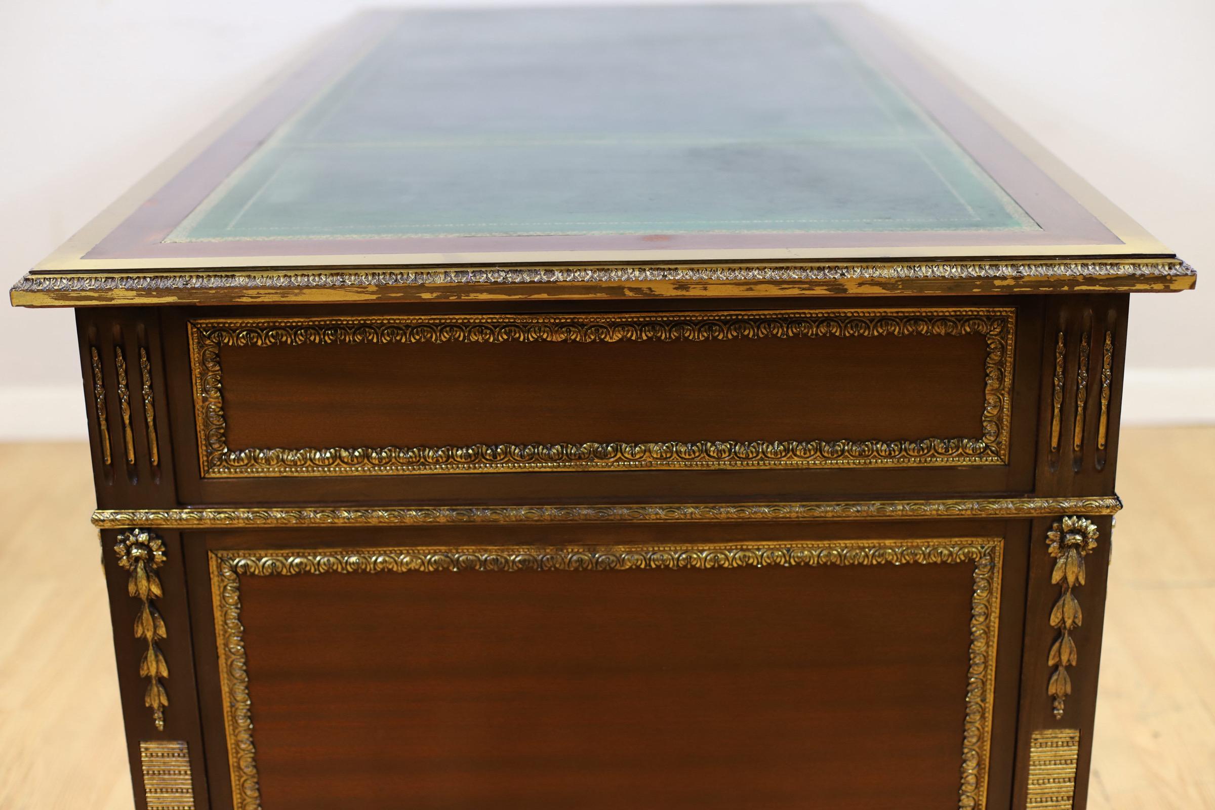 Stunning French Empire Style Walnut Writing Desk For Sale 7