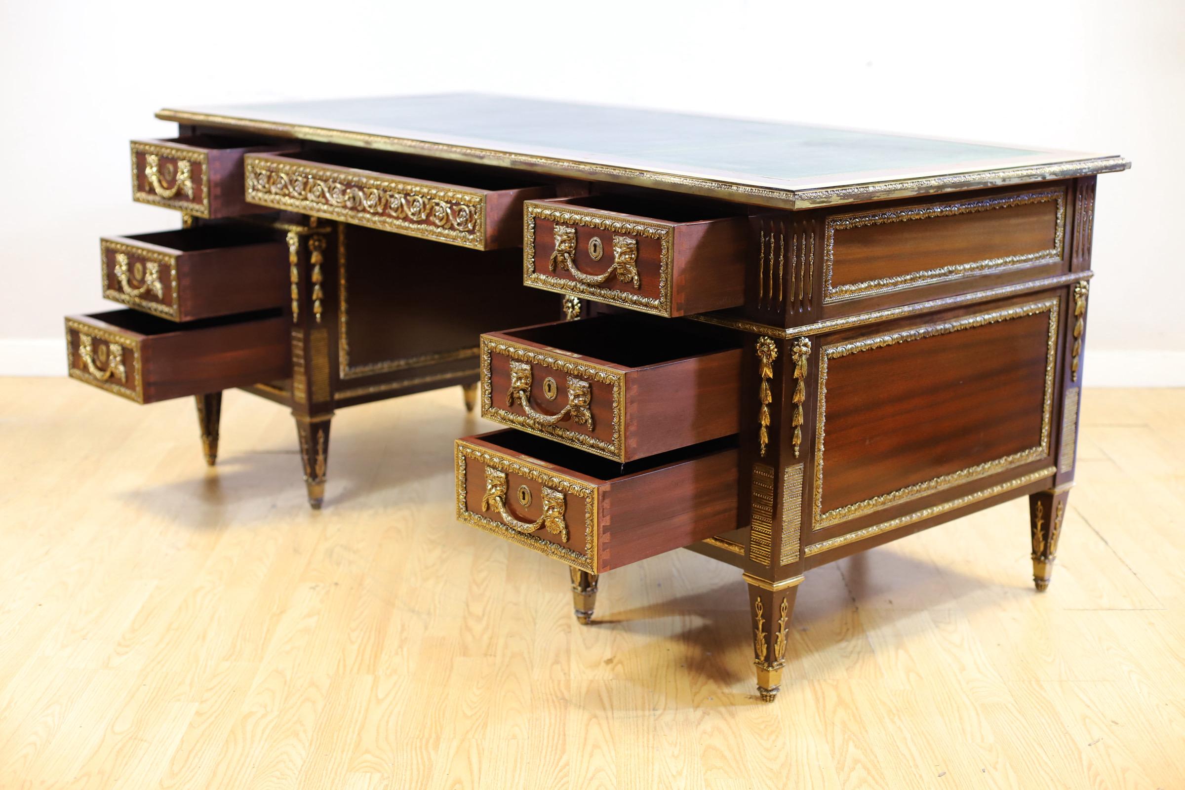 Stunning French Empire Style Walnut Writing Desk For Sale 10