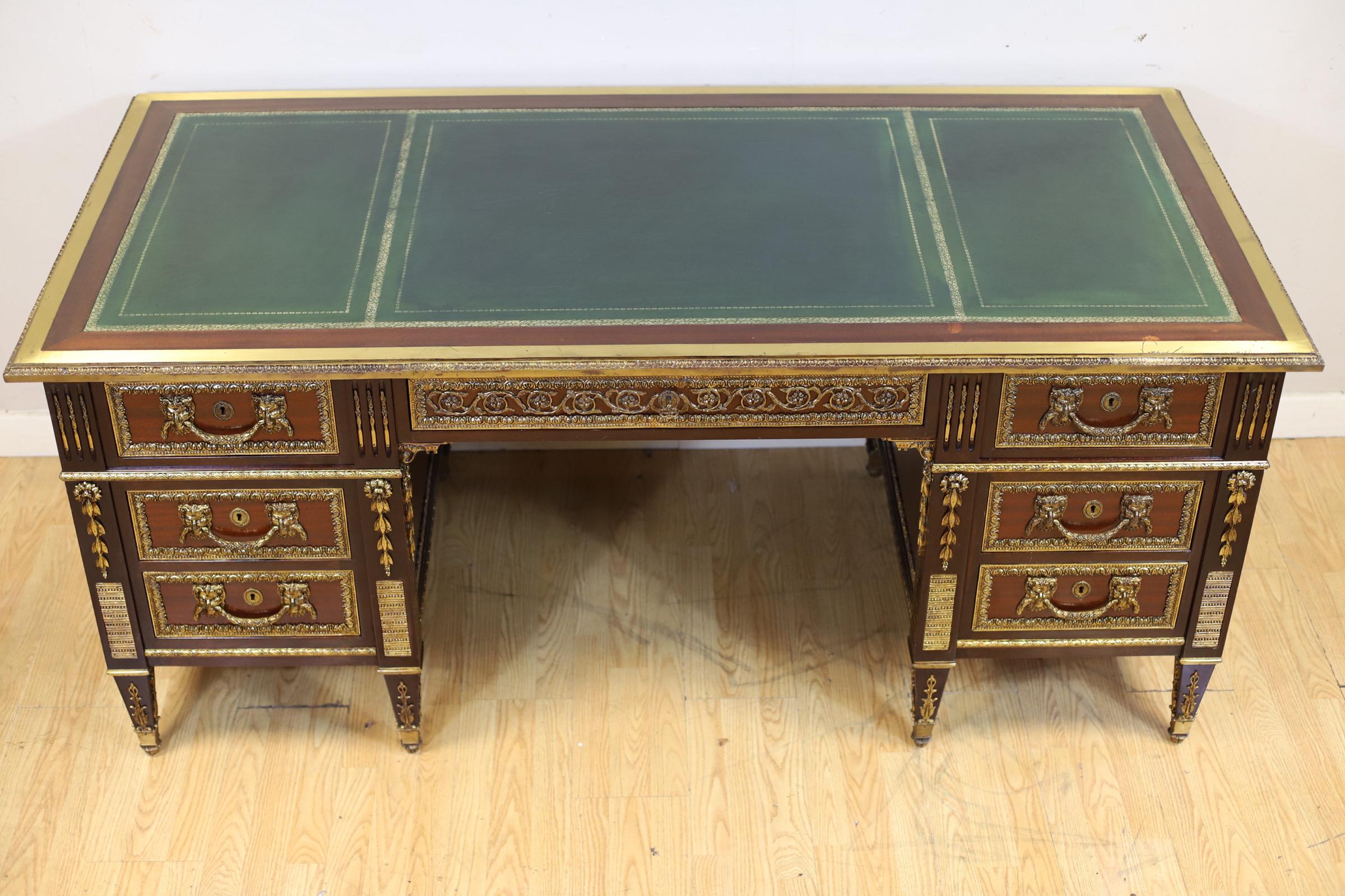 Stunning French Empire Style Walnut Writing Desk For Sale 11