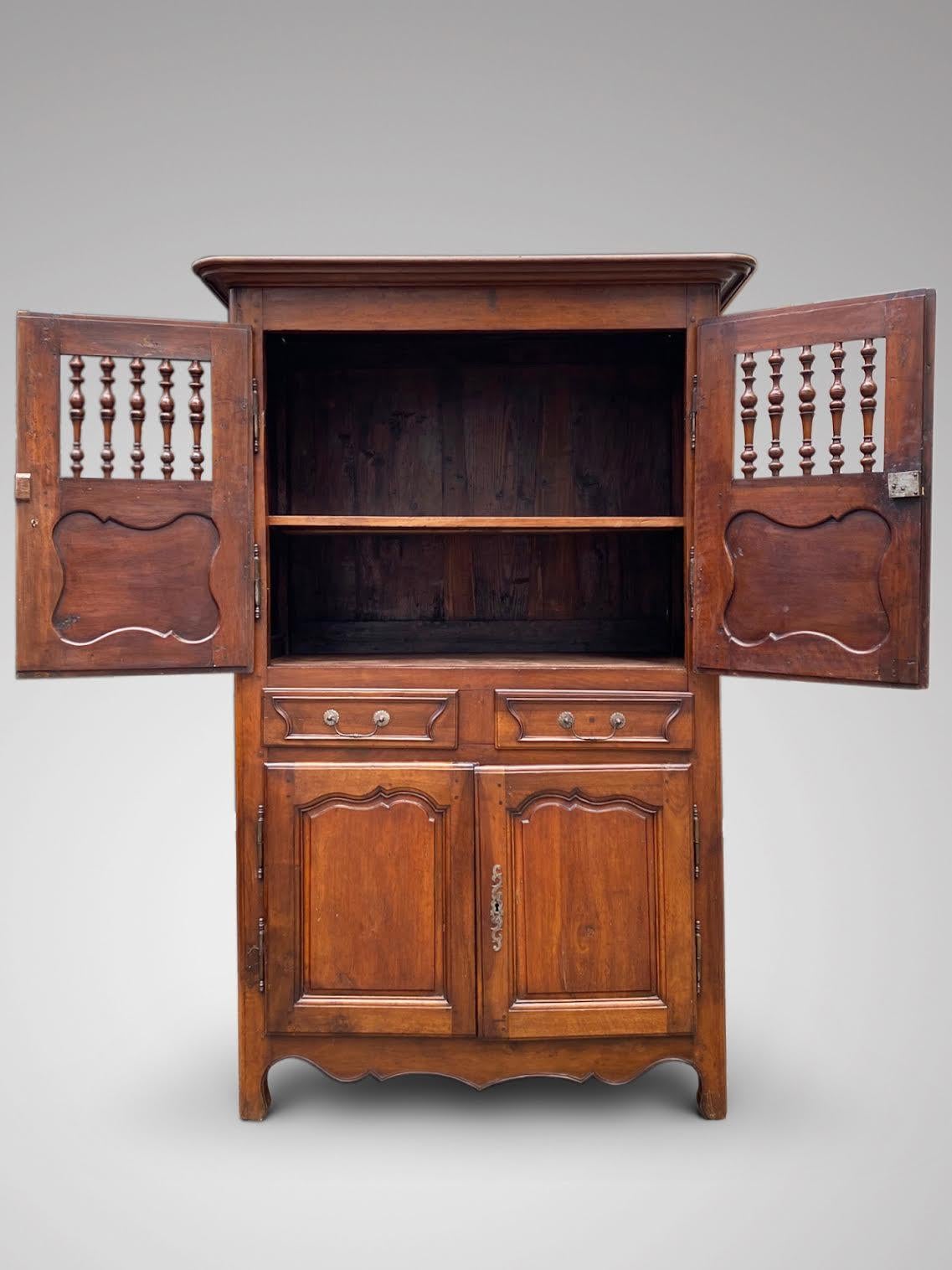 French Provincial Stunning French Mangeadou or Pantry in Walnut from the Provence