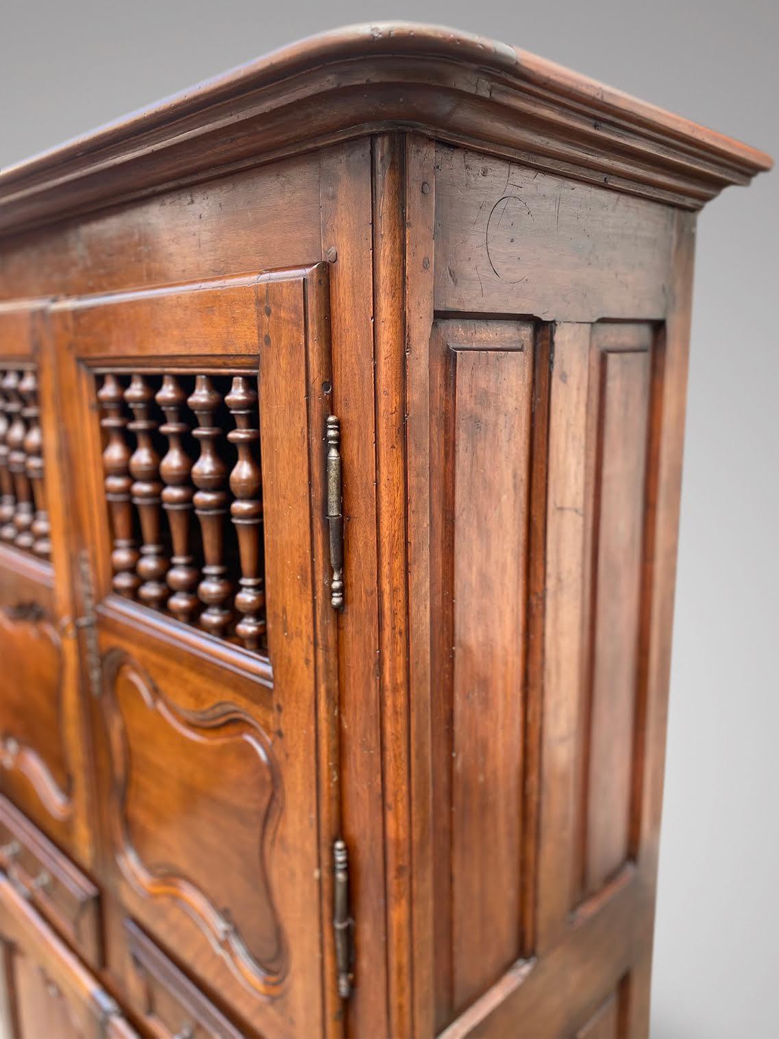 19th Century Stunning French Mangeadou or Pantry in Walnut from the Provence