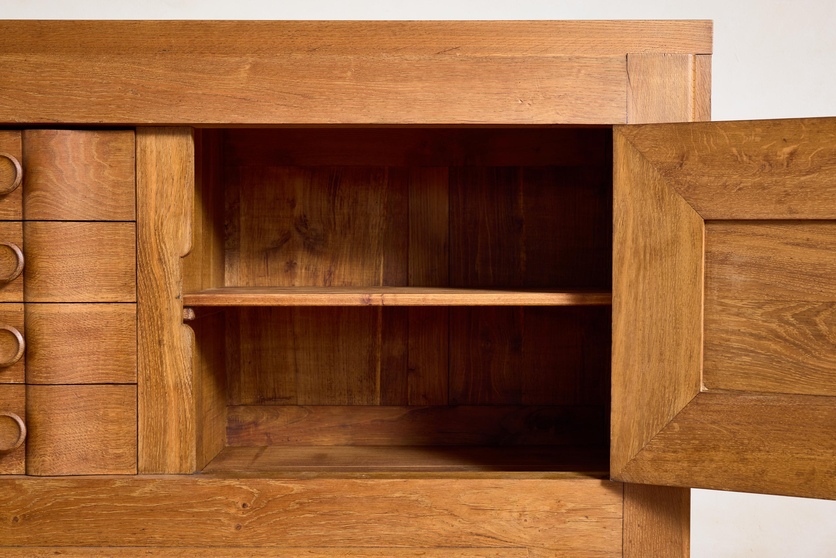 Stunning French Oak Sideboard For Sale 4