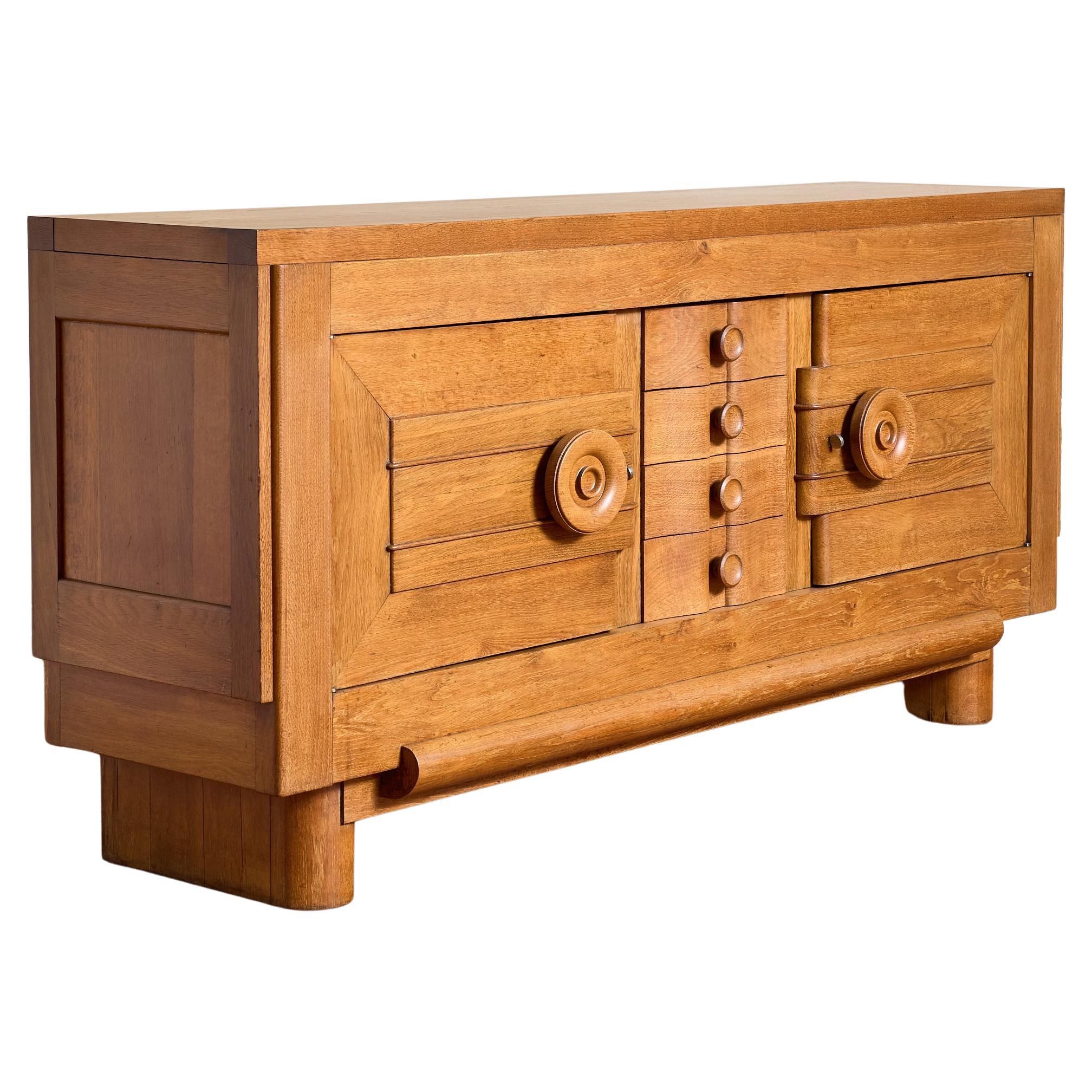 Stunning French Oak Sideboard For Sale