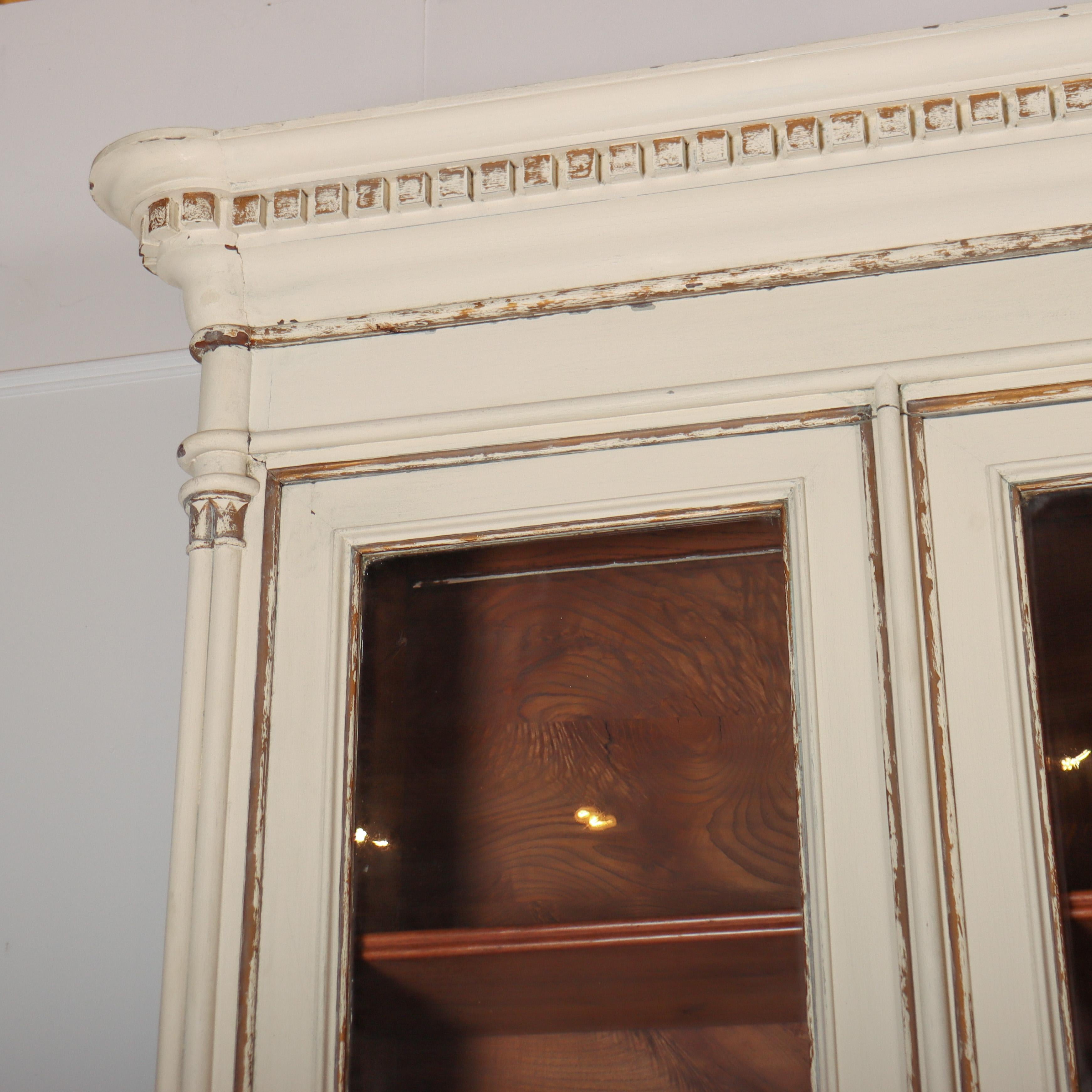 Oak Stunning French Original Painted Bookcase