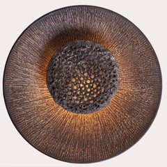 Stunning Fridtjof Sejersen Ceramic Wall Light, Denmark, 1960