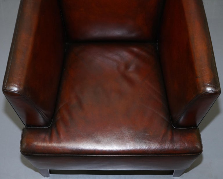 Stunning Full Restored Aged Brown Leather Hand Dyed Contemporary