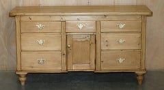 STUNNING FULLY RESTORED ANTIQUE CIRCA 1860 STRiPPED PINE HOUSEKEEPERS SIDEBOARD