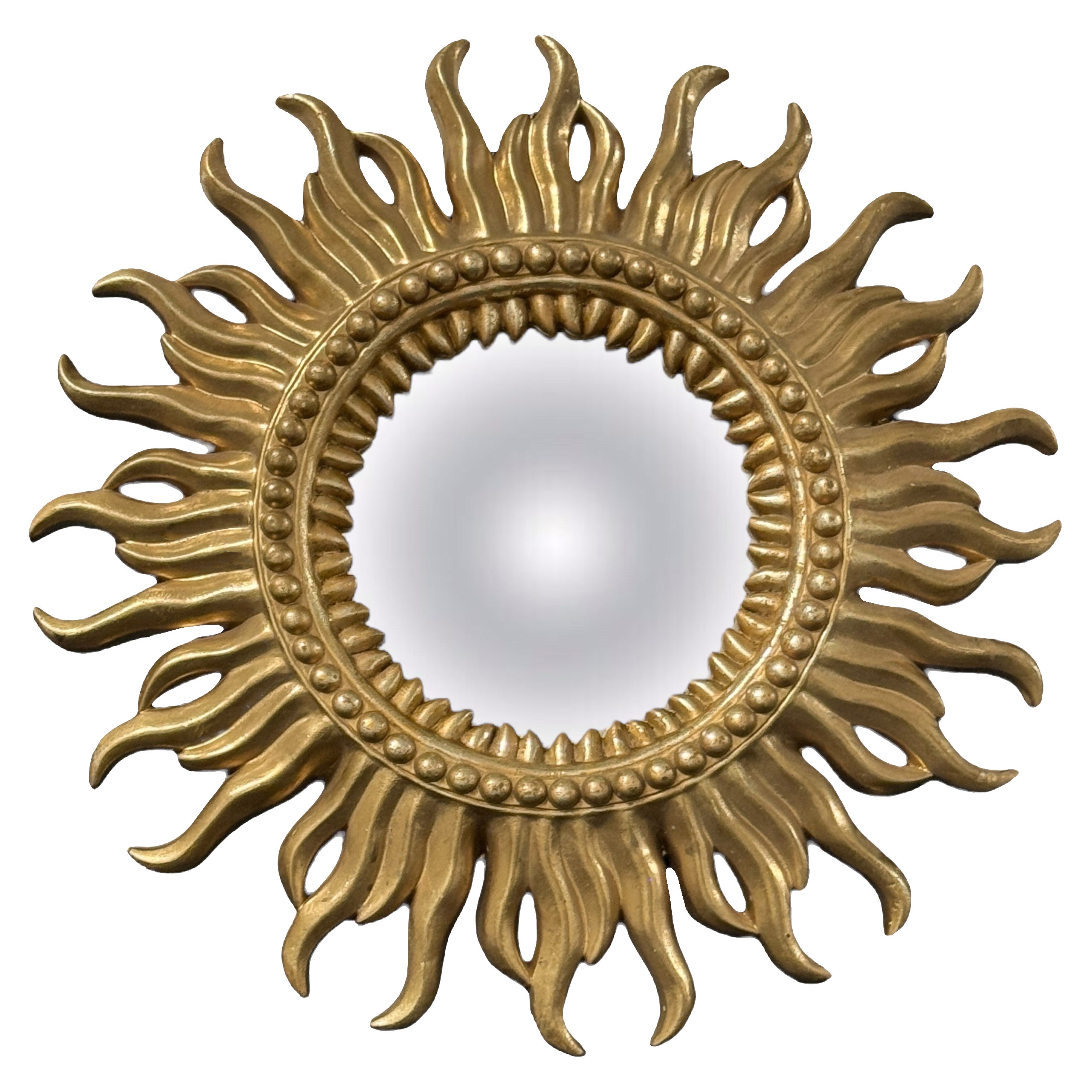 Stunning German Starburst Sunburst Gilded Mirror, circa 1960s For Sale