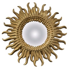 Stunning German Starburst Sunburst Gilded Mirror, circa 1960s