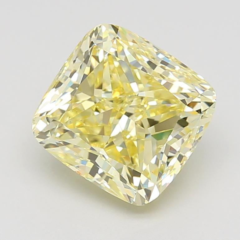 An exquisite GIA certified 5 carat fancy intense yellow diamond with a borderline vivid yellow color
100% eye clean

