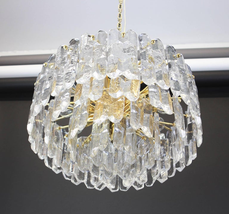 Stunning Gilt Brass, Crystal Glass Light Fixture Palazzo ...