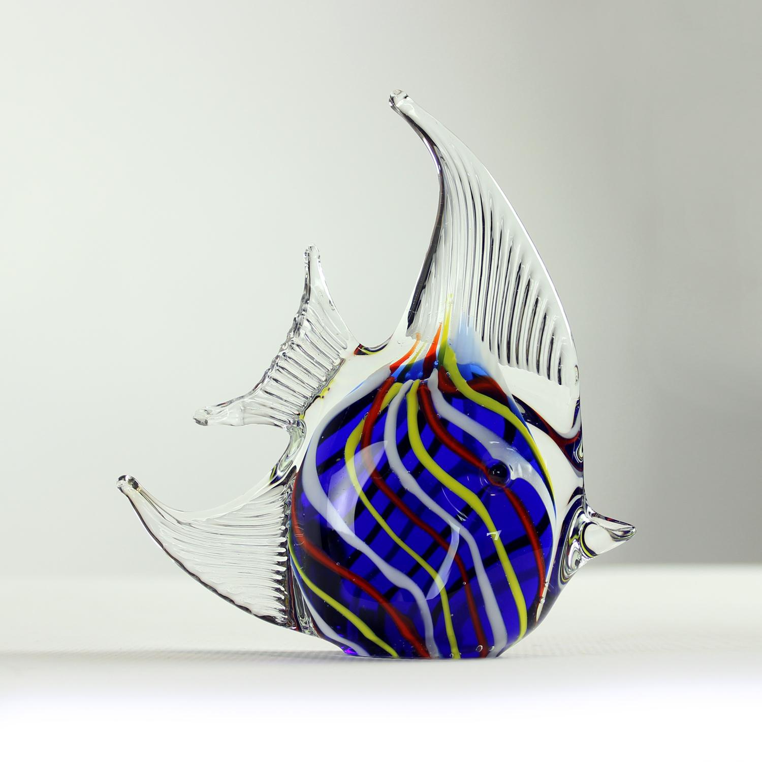 Superbe statue de poissons en verre, Tchécoslovaquie, années 1960 en vente 3