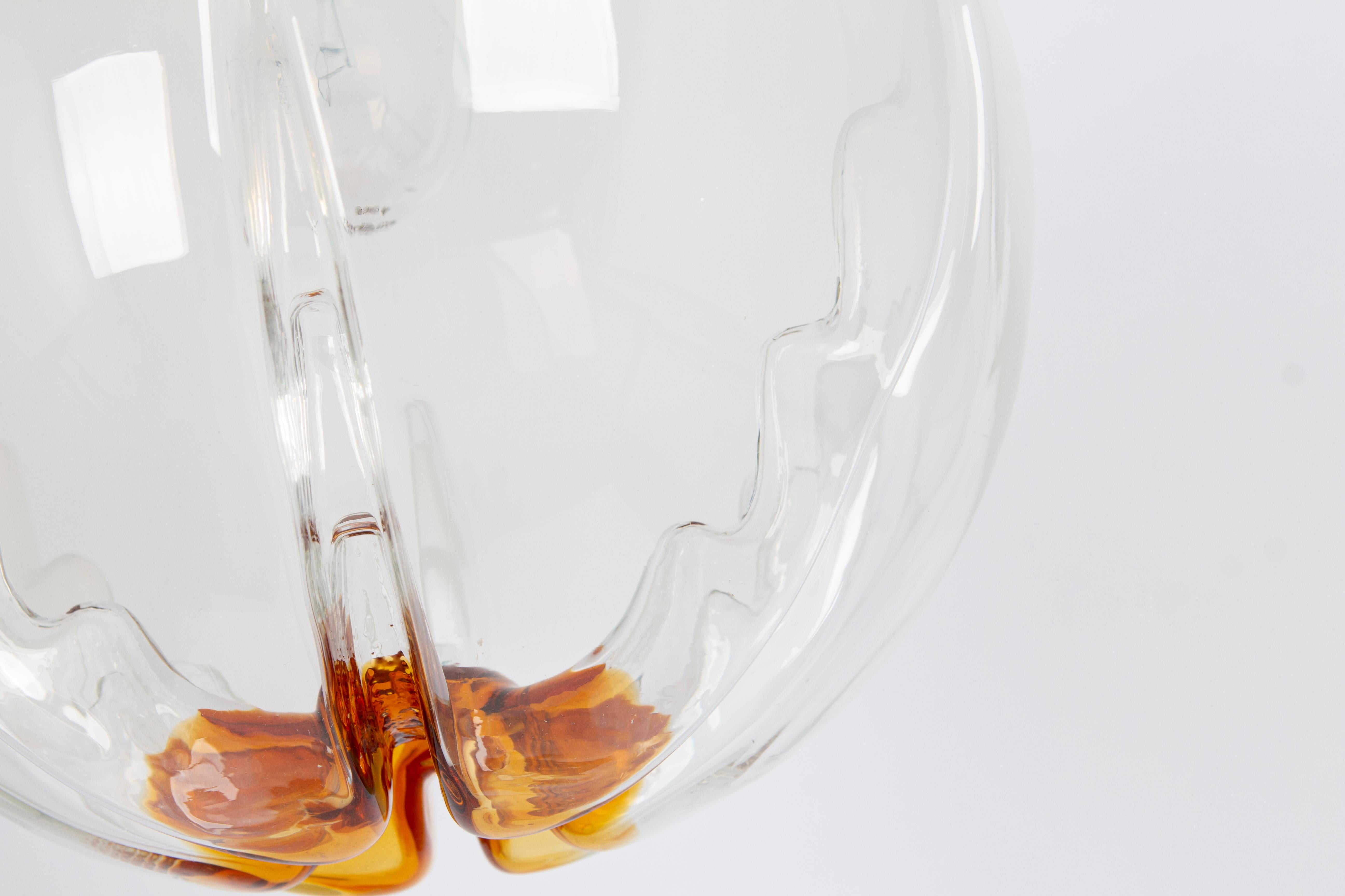 Stunning Glass Pendant light in style of  Mazzega, Italy, 1960s In Good Condition For Sale In Aachen, NRW