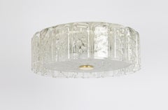 1 of 2 Stunning Glass Tubes Flushmount by Doria, Germany, 1960s