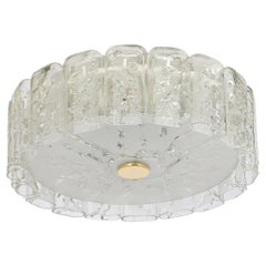 Stunning Glass Tubes Flushmount by Doria, Germany, 1960s