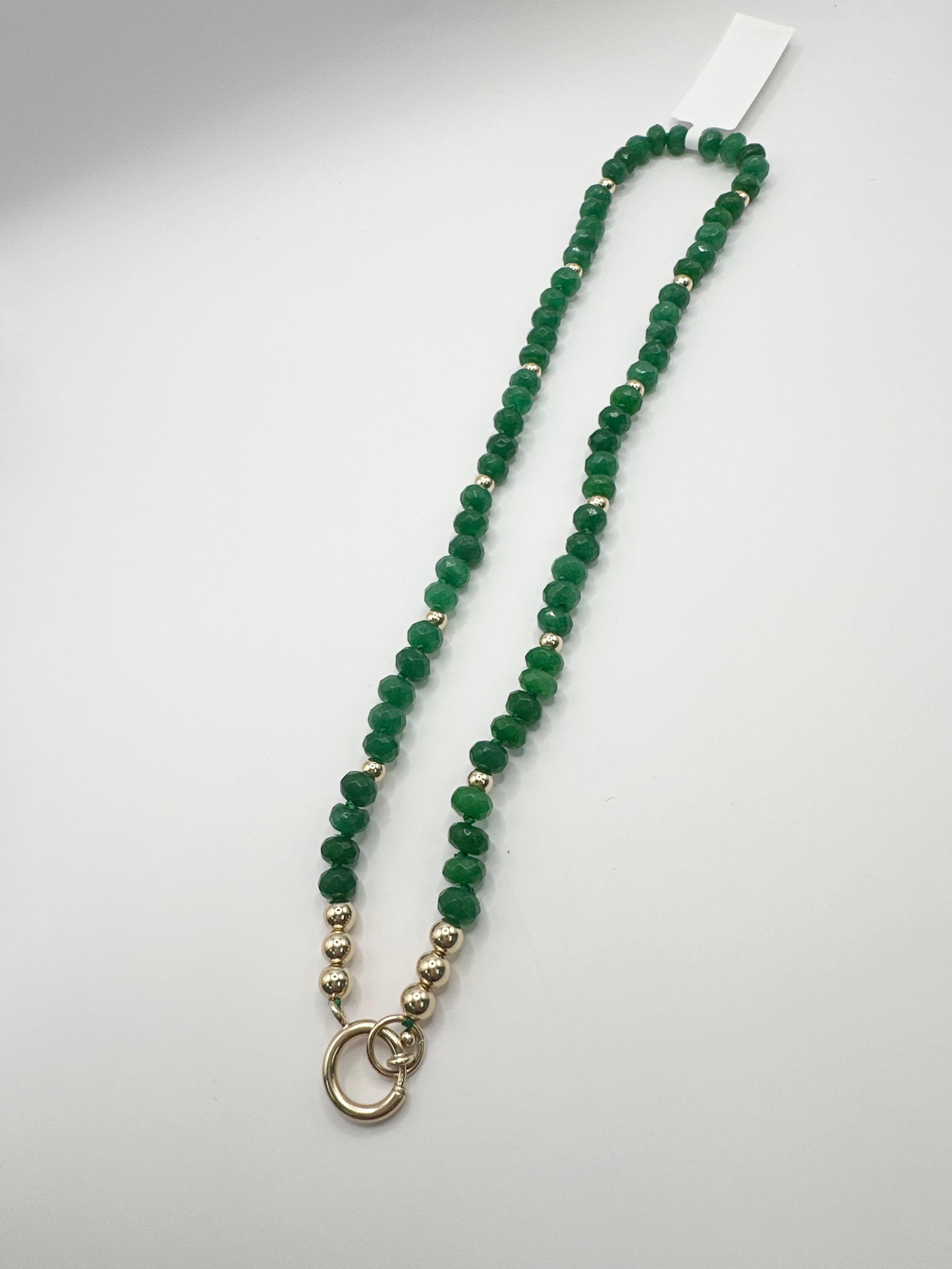 Superbe collier de perles en or 14KT Unisexe en vente