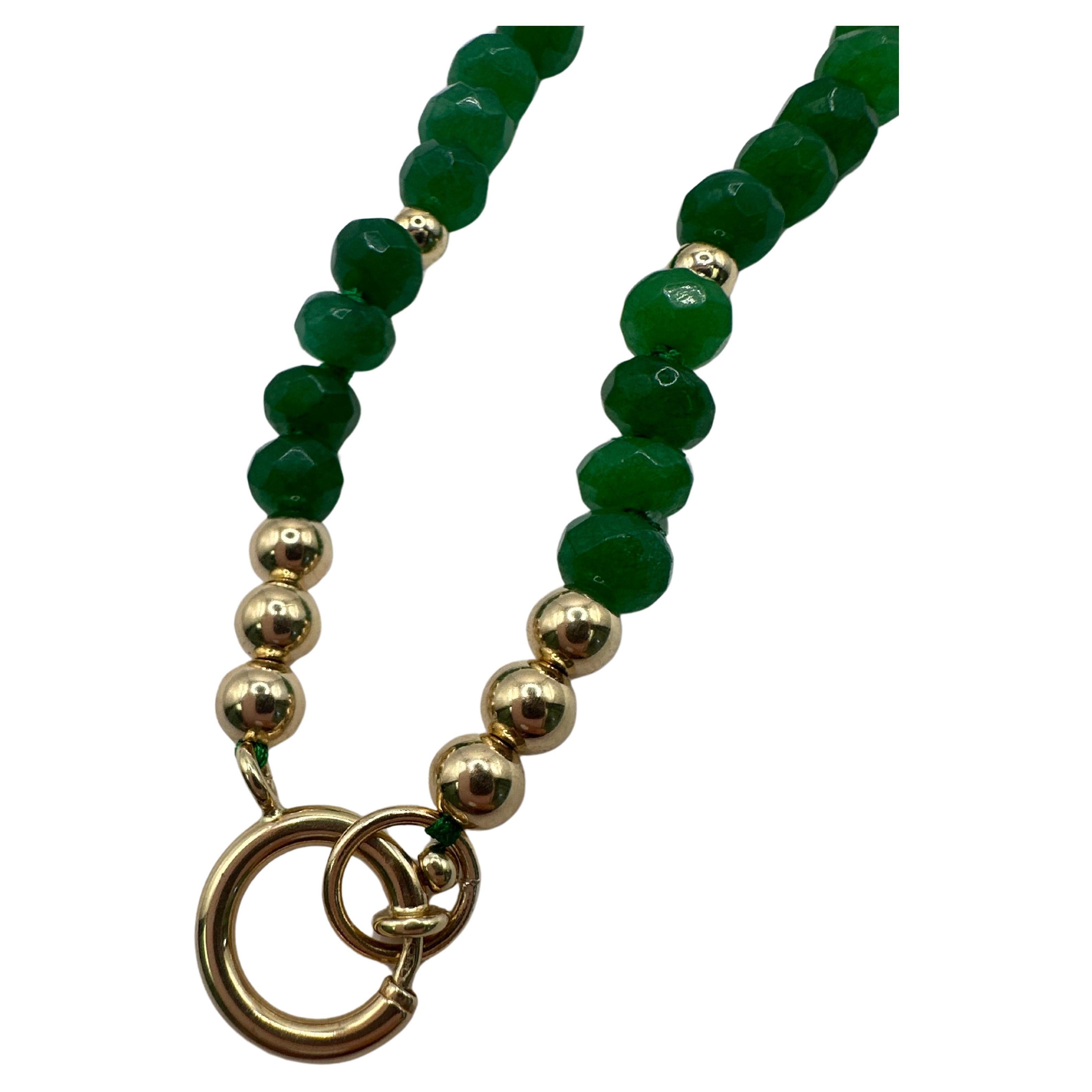 Superbe collier de perles en or 14KT en vente