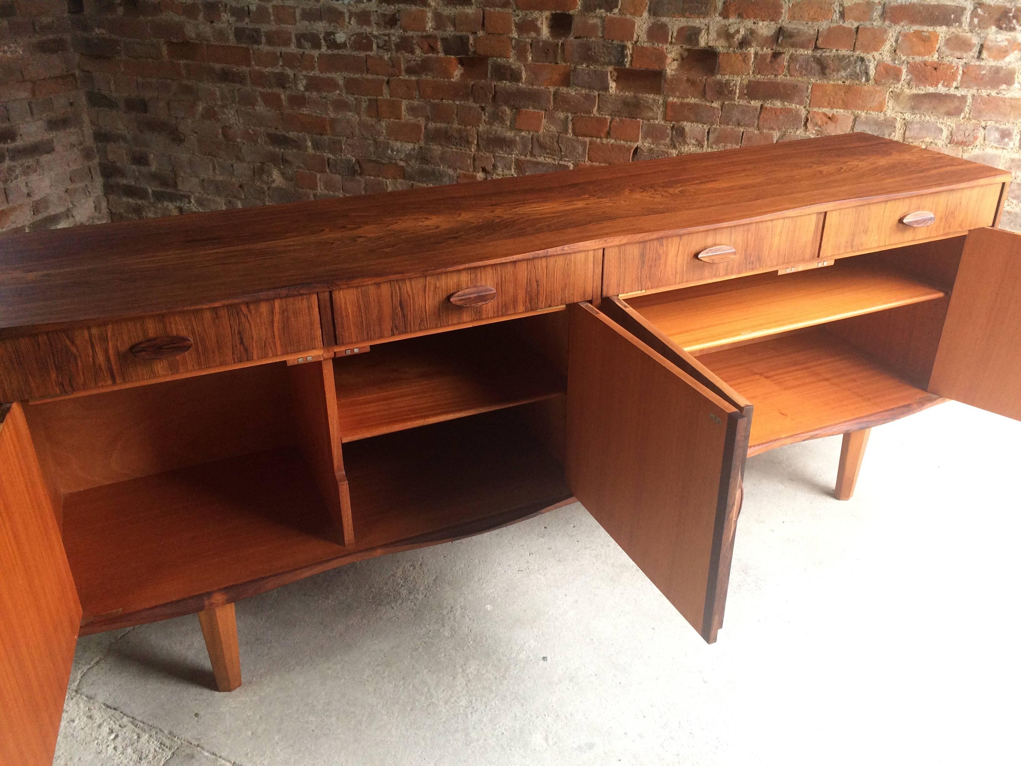 Stunning Gordon Russell R818 Rosewood Credenza Sideboard Lee Longlands, 1965 1