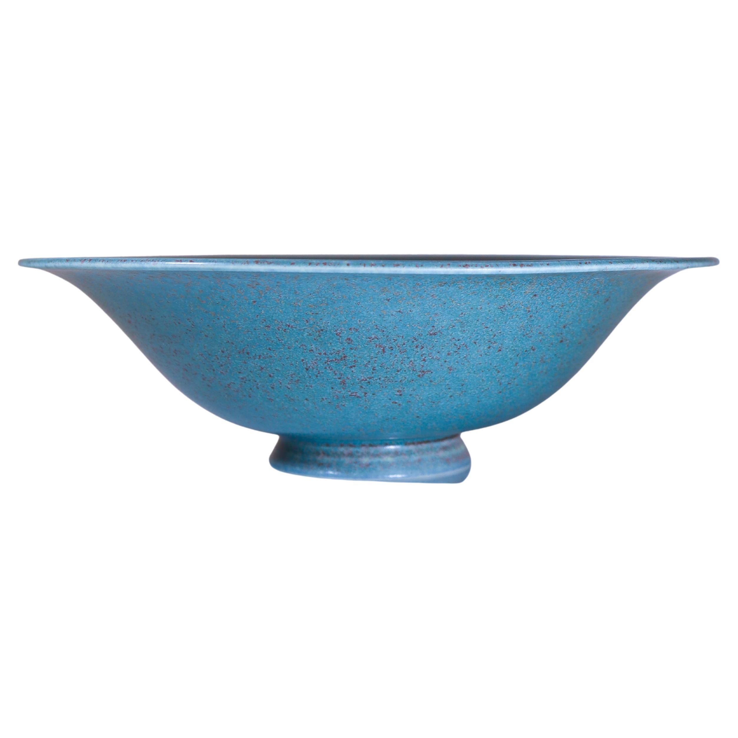 Stunning Green Bowl - Gunnar Nylund - Rörstrand  - Mid 20th Century For Sale