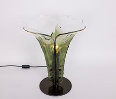 Atemberaubende grüne Murano Tischleuchte von Carlo Nason für Kalmar Lighting, 1970er Jahre