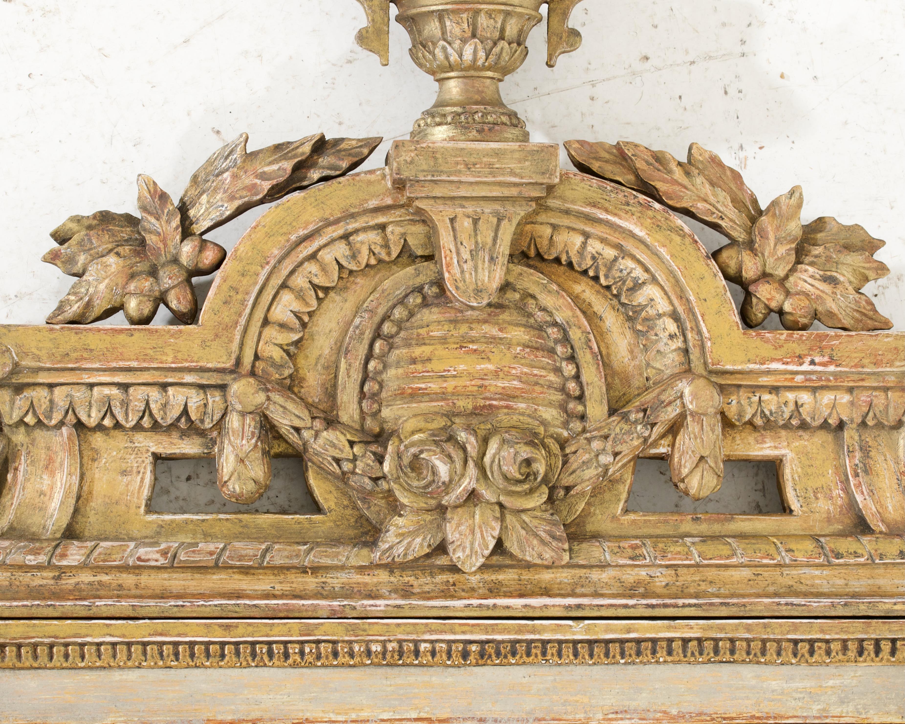 XIXe siècle Superbe miroir gustavien, vers 1800 en vente