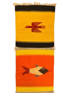 Stunning Hand Embroidered Peru Wall Hanging Textile
