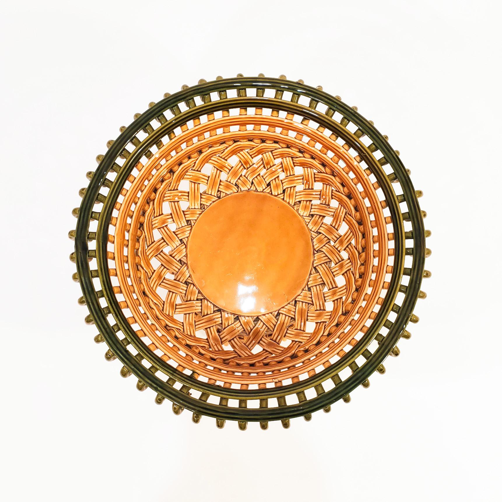 Spanish Stunning hand-made ceramic centerpiece from Manises, Spain, 1960s For Sale