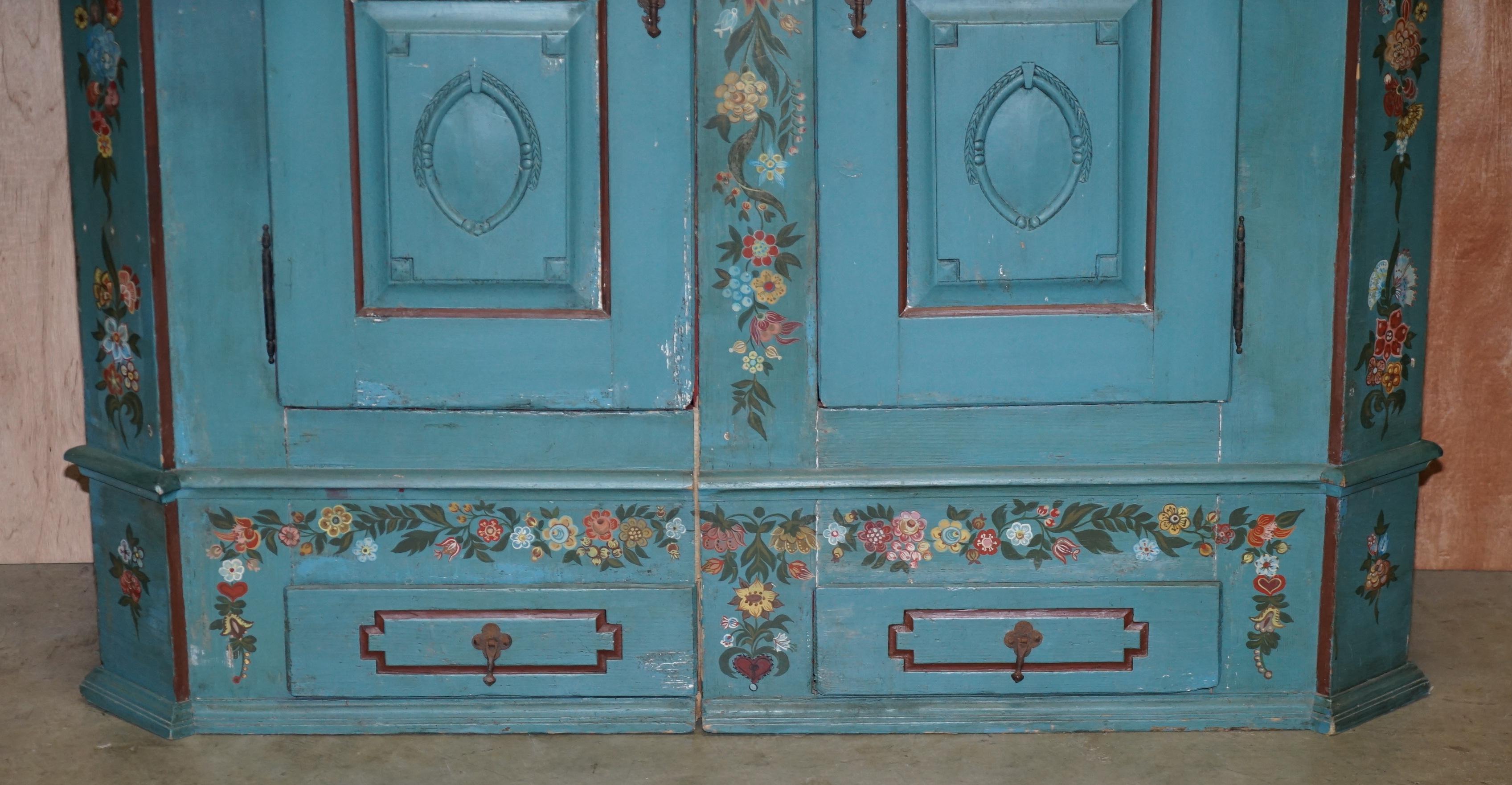 painted antique wardrobe