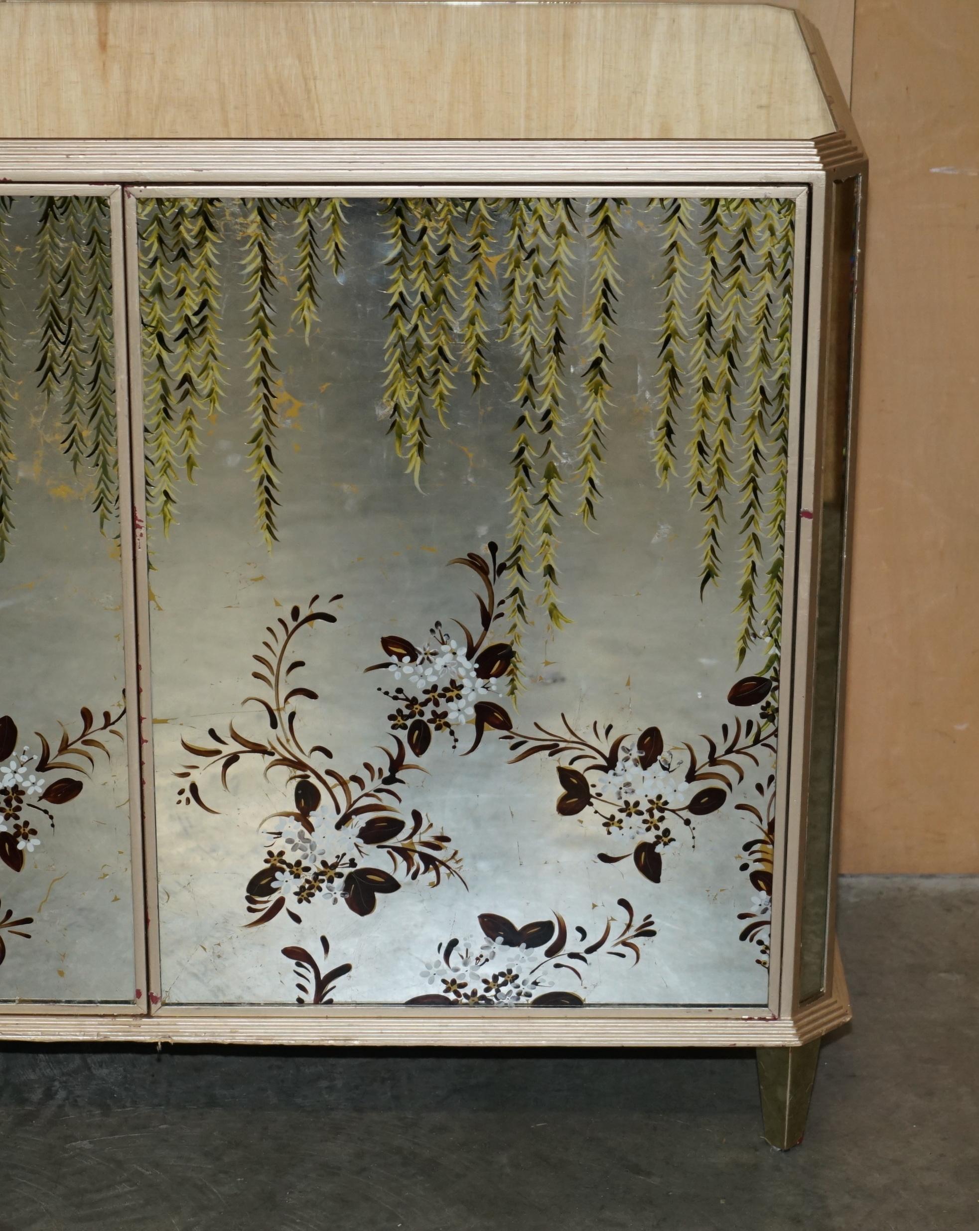 20th Century STUNNING HAND PAINTED VENETIAN SiDEBOARD WITH BUILT IN FRIDGE & FITTED DRAWERS For Sale
