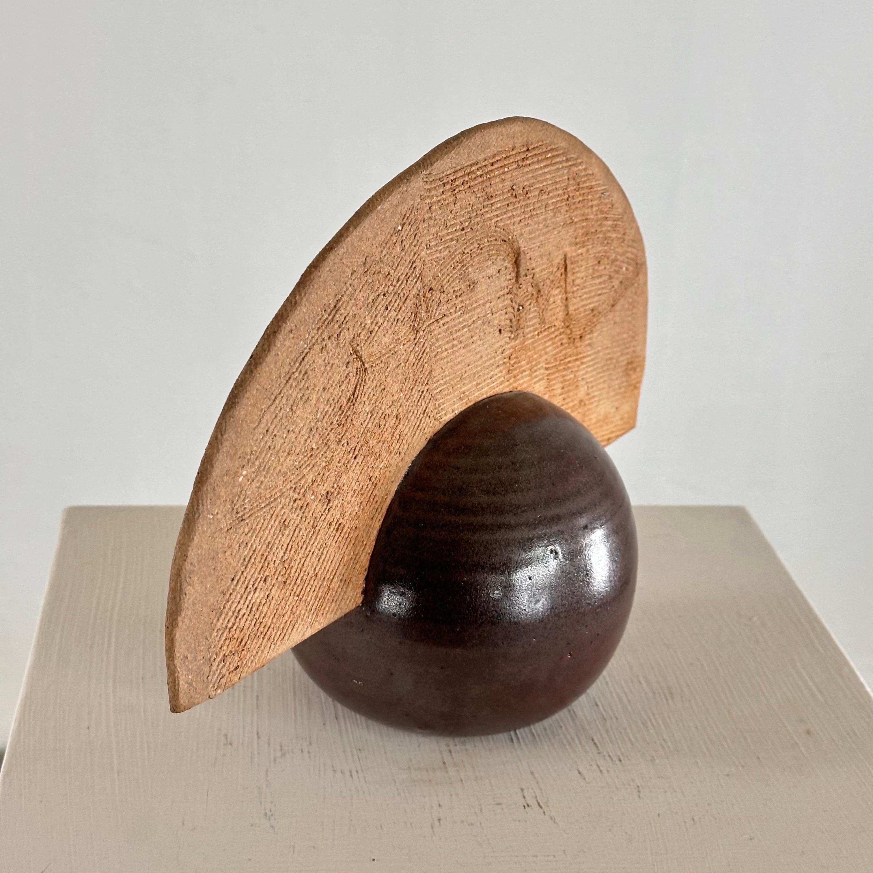 Stunning Handcrafted Abstract Ceramic Sculpture by Giancarlo Scapin, 1970s For Sale 2