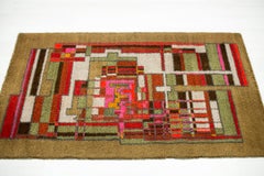 Impresionante alfombra de lana Junghans Smyrna hecha a mano, 1977 Alemania