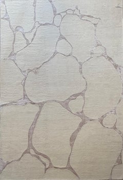 Handgeknüpfter NZ Wolle & Viskose Zeitgenössischer Vorleger, Mejove by Kaymanta, 10x14