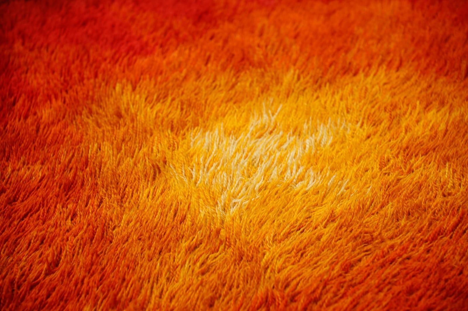 Superbe tapis en laine de l'ère spatiale fait à la main, Allemagne, années 1970 Bon état - En vente à Nürnberg, Bayern