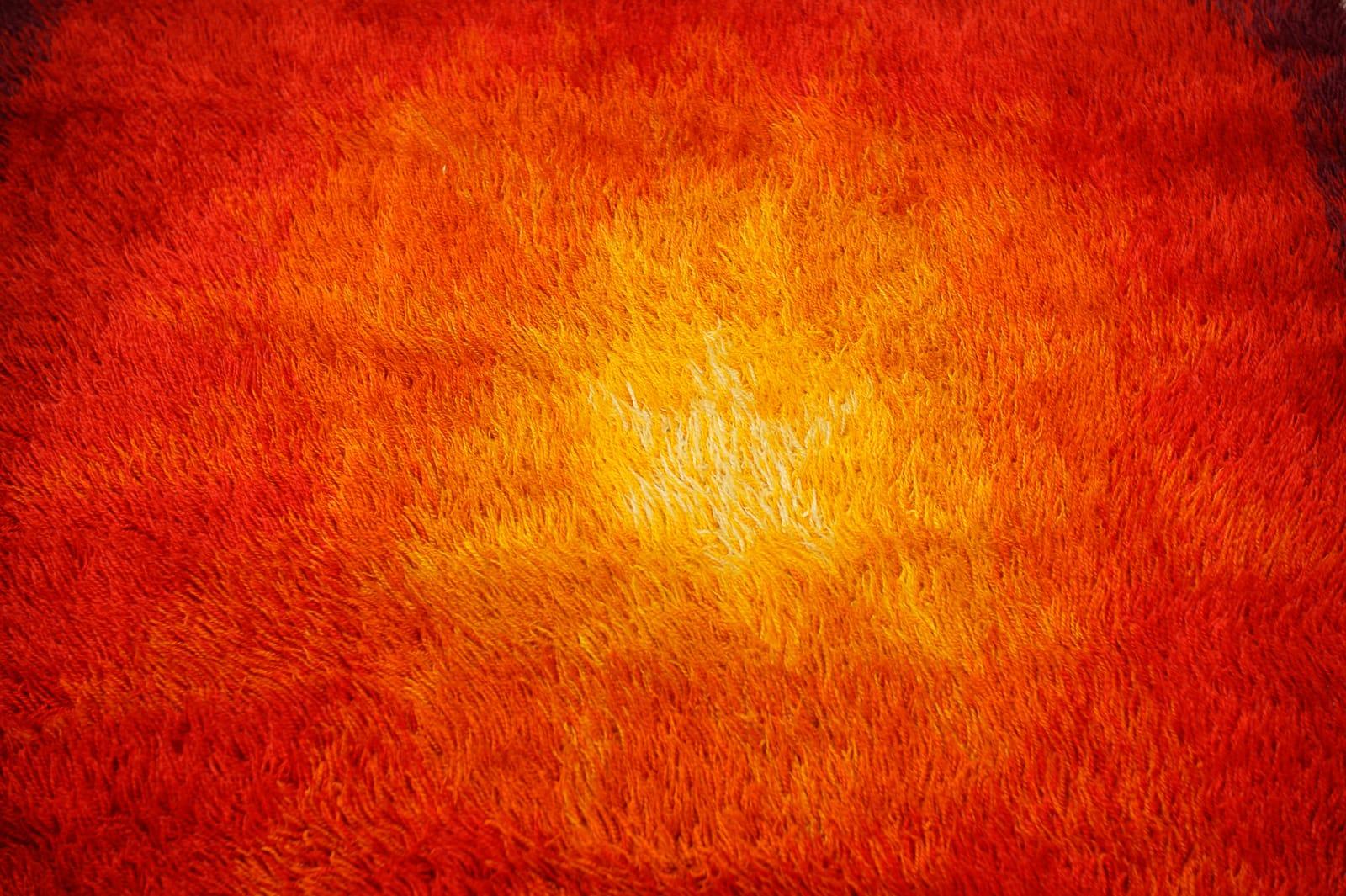 Superbe tapis en laine de l'ère spatiale fait à la main, Allemagne, années 1970 en vente 2