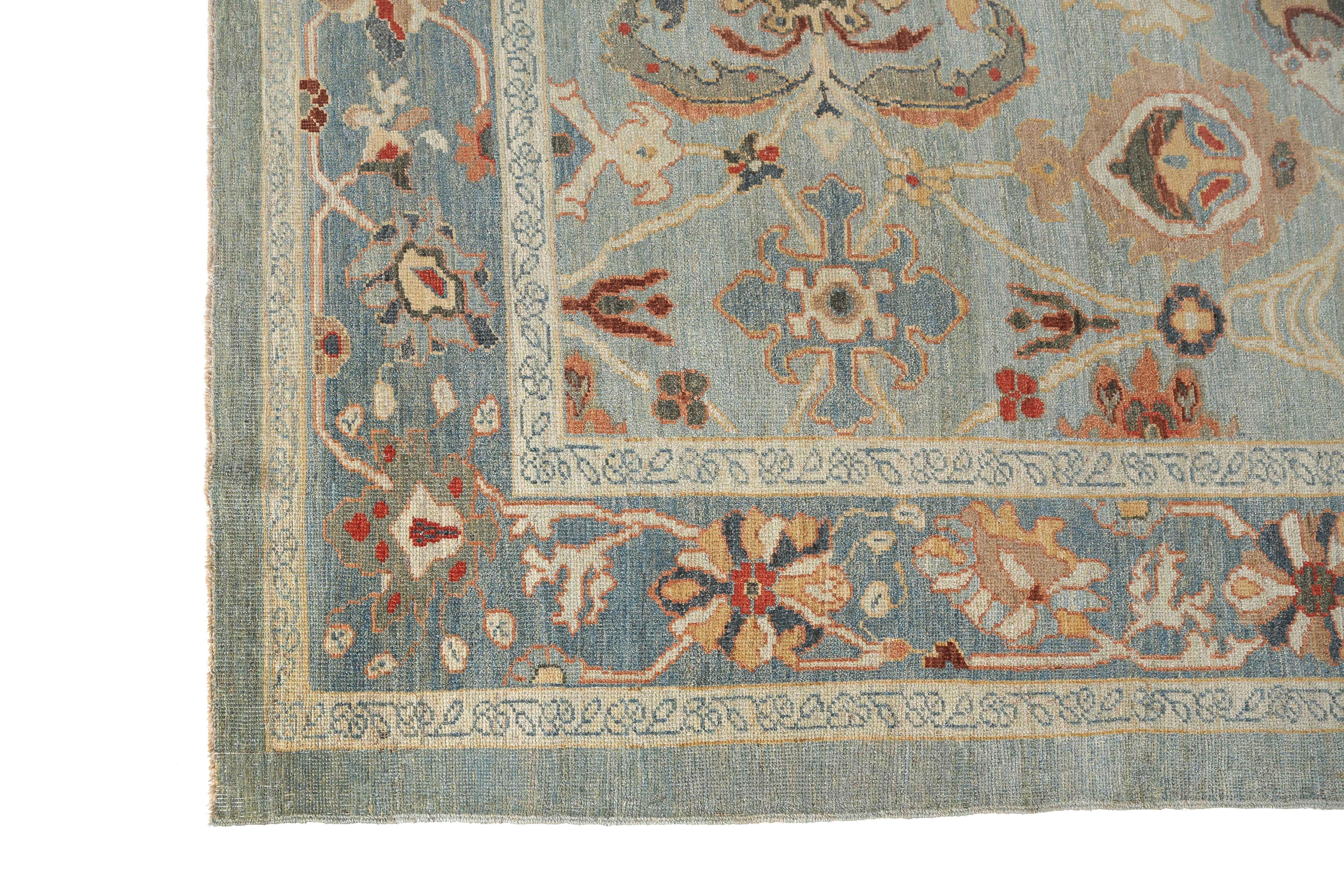 Introducing our stunning handmade Sultanabad rug, measuring 8'2