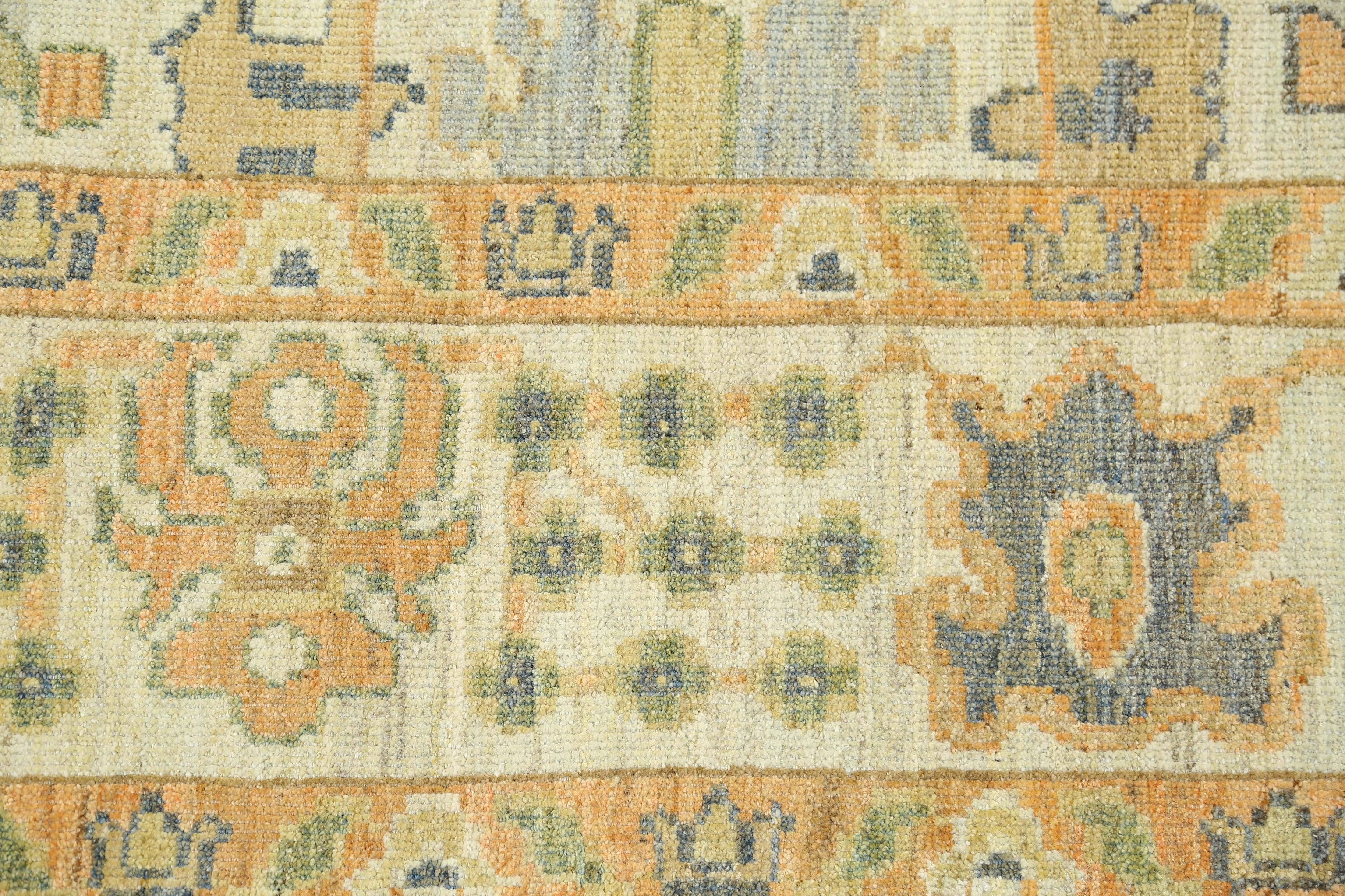 Tribale Tappeti Afghanistan Rose Collection'S Circa 1990 - Lana Verde Arancione - 95568 in vendita