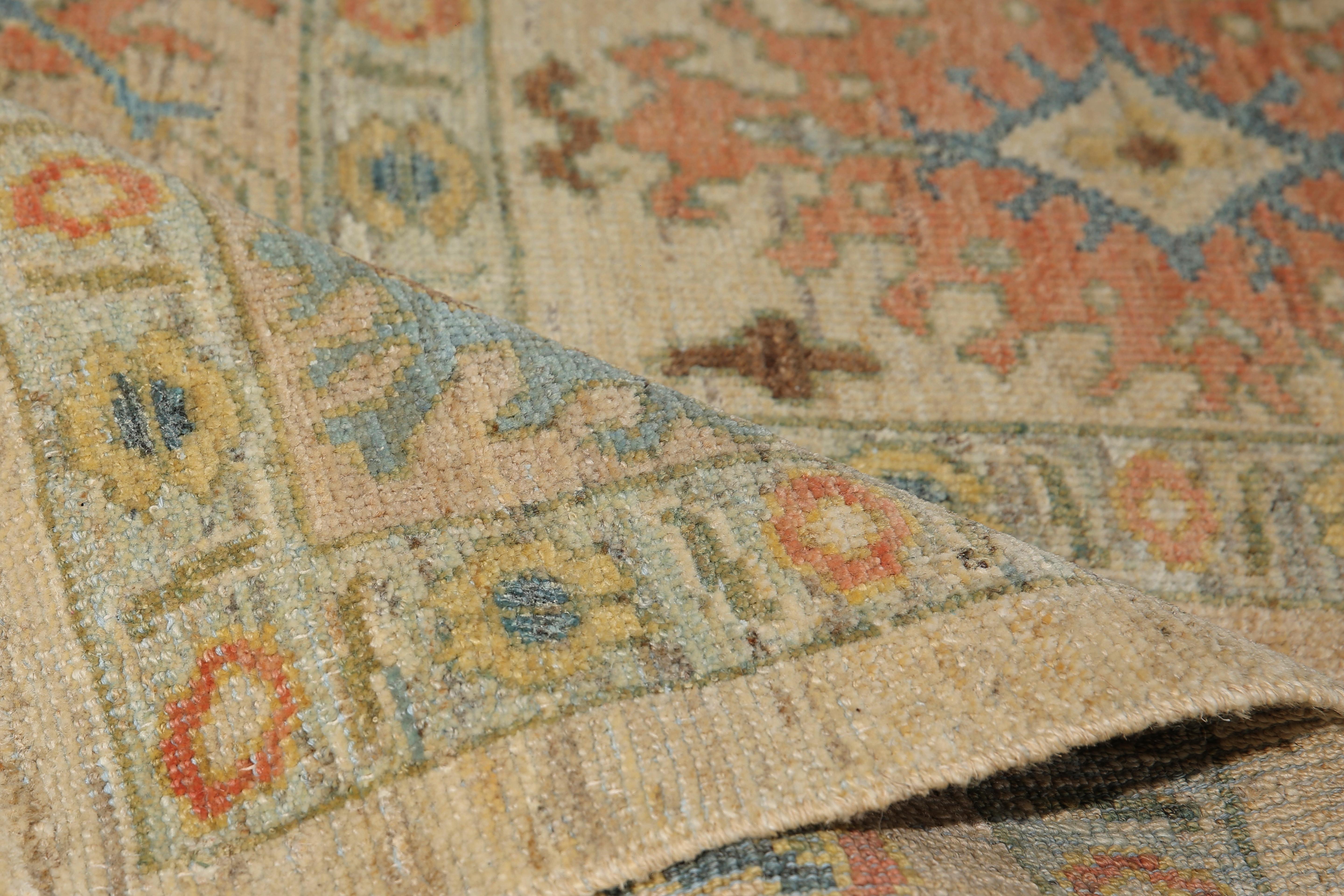 Hand-Woven Stunning Handmade Turkish Sultanabad Rug For Sale