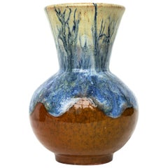 Stunning Handmade Vintage Ceramic Glazed Vase from Sweden Midcentury